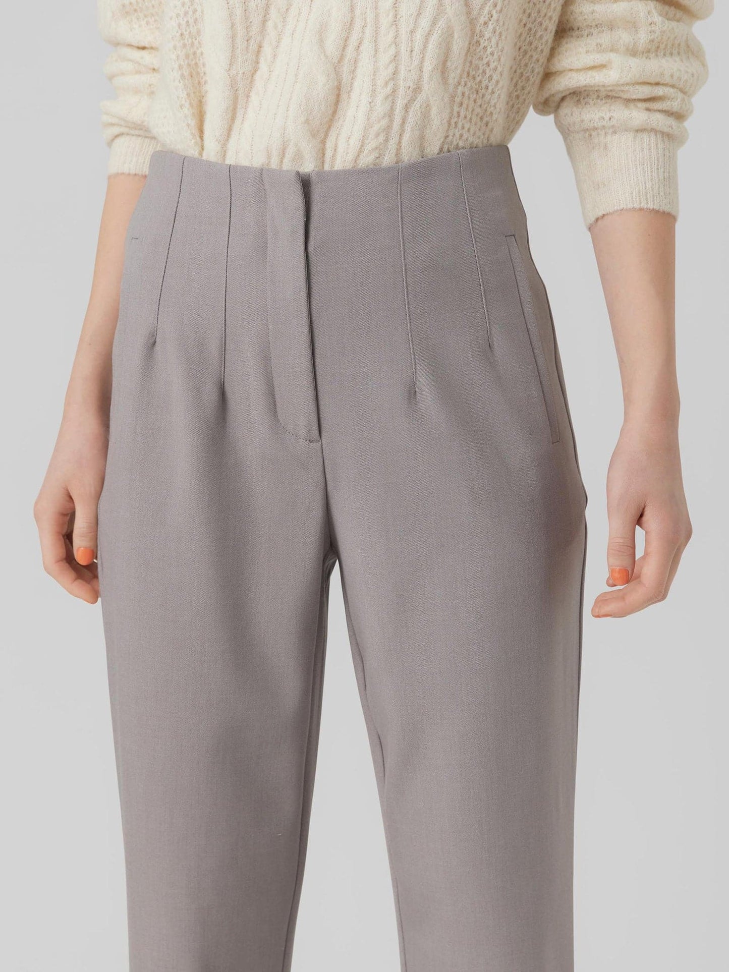 Γυναικείο παντελόνι VMKIRALOA HR TAPERED SOLID PANT 10283062 | 10283062
