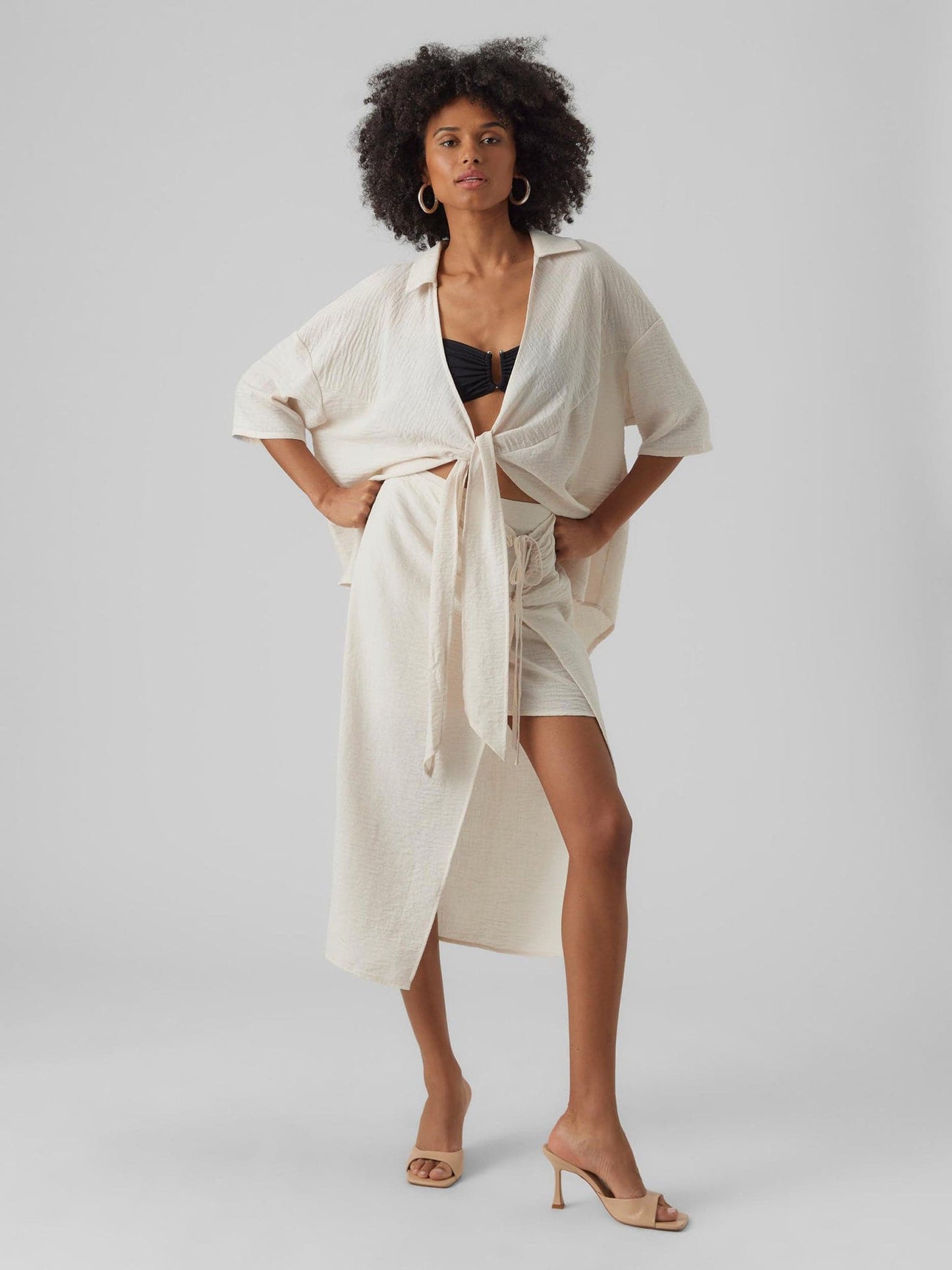 Γυναικεία φούστα VMCHRIS HW CALF WRAP SKIRT WVN 10285597 | 10285597