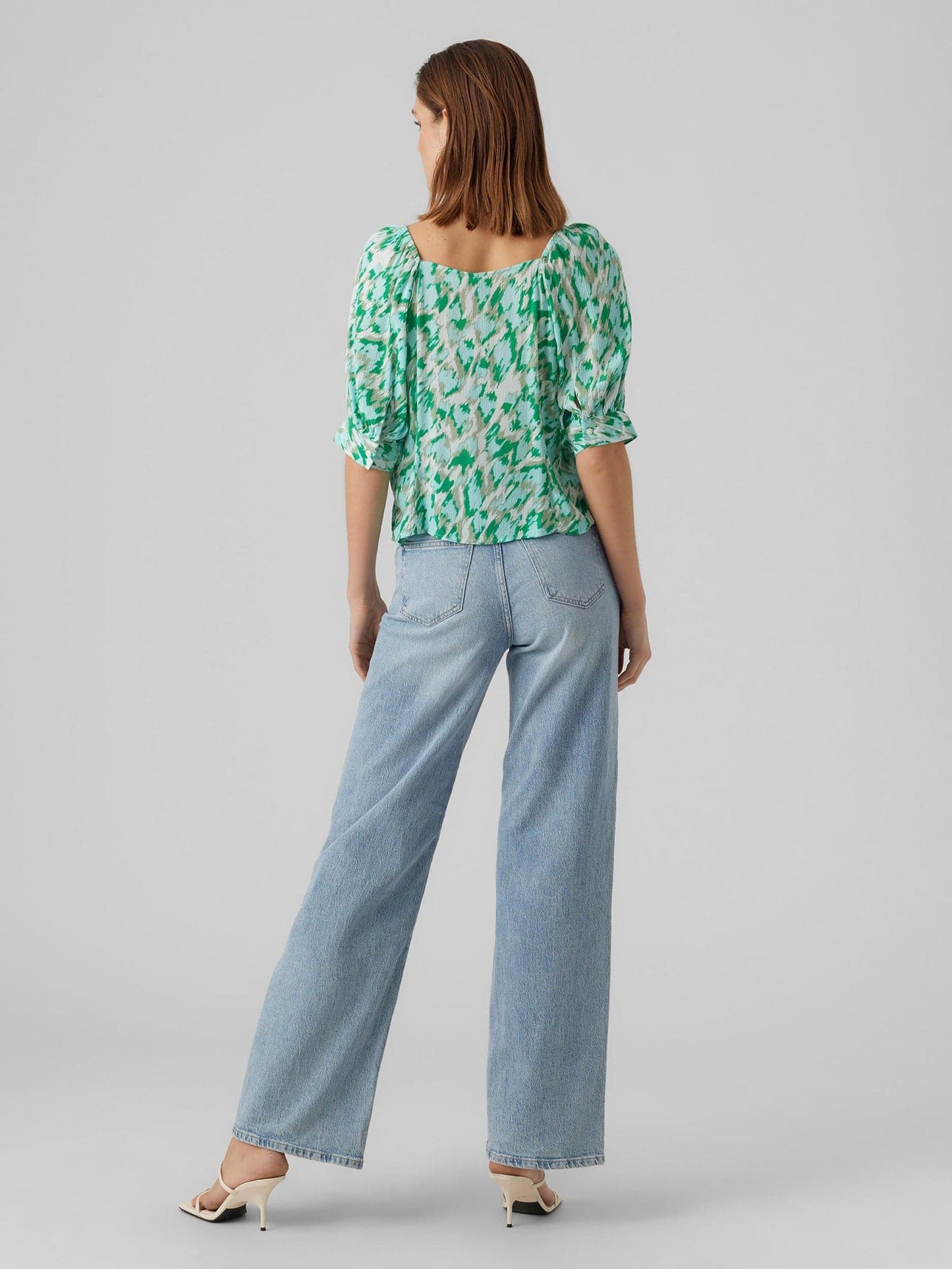 Γυναικεία μπλούζα VMMENNY 2/4 SHIRT TOP WVN 10281905 | 10281905