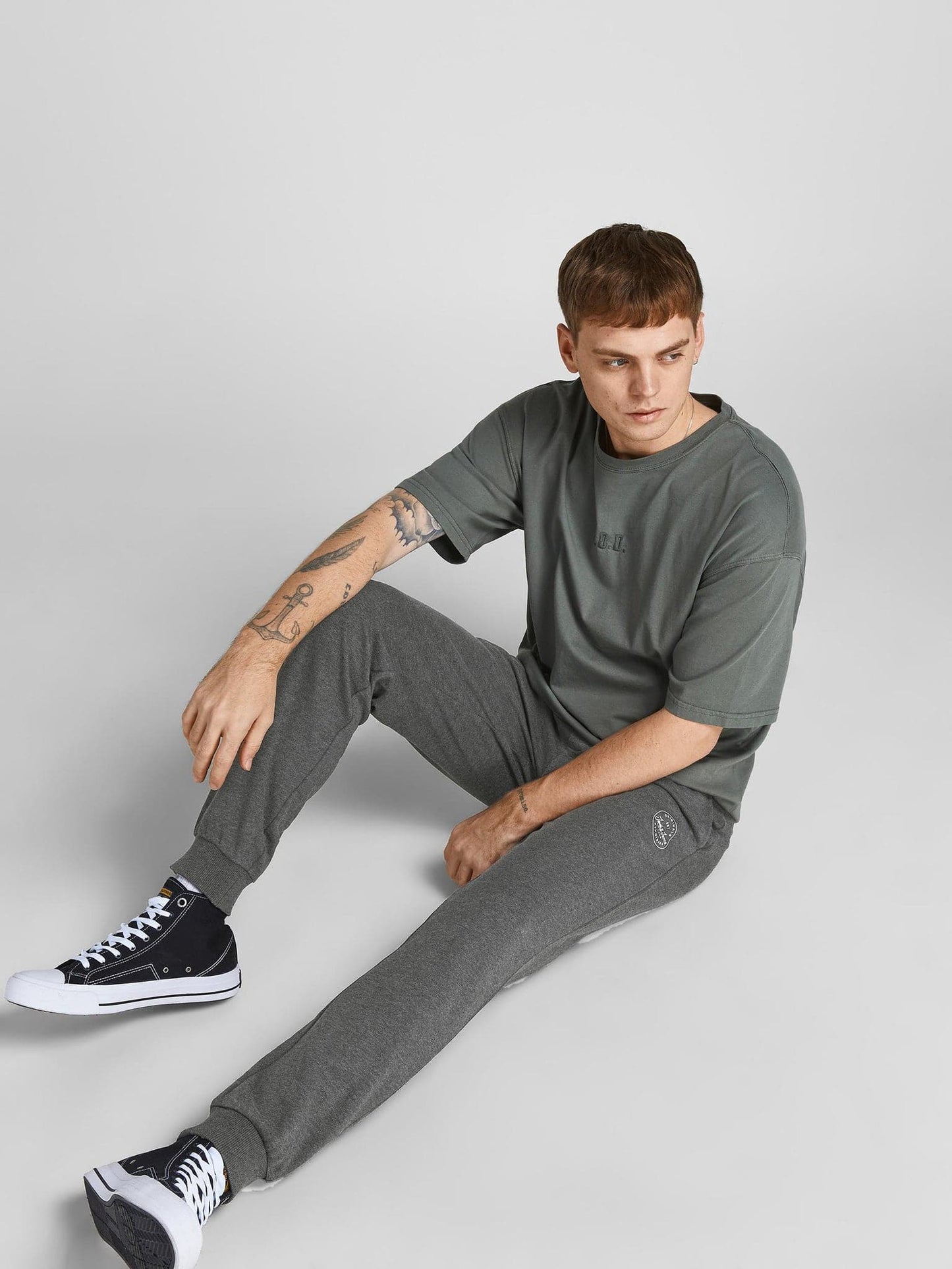 Ανδρικό παντελόνι φόρμας JPSTGORDON JJSHARK SWEAT PANTS AT NOOS 12165322 | 12165322