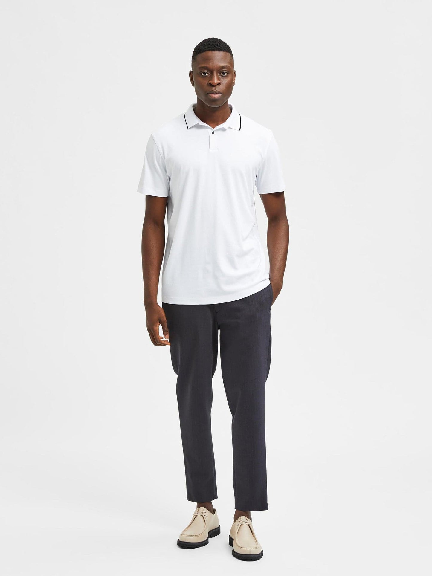 Ανδρική polo μπλούζα SLHLEROY COOLMAX SS POLO B NOOS 16082844 | 16082844