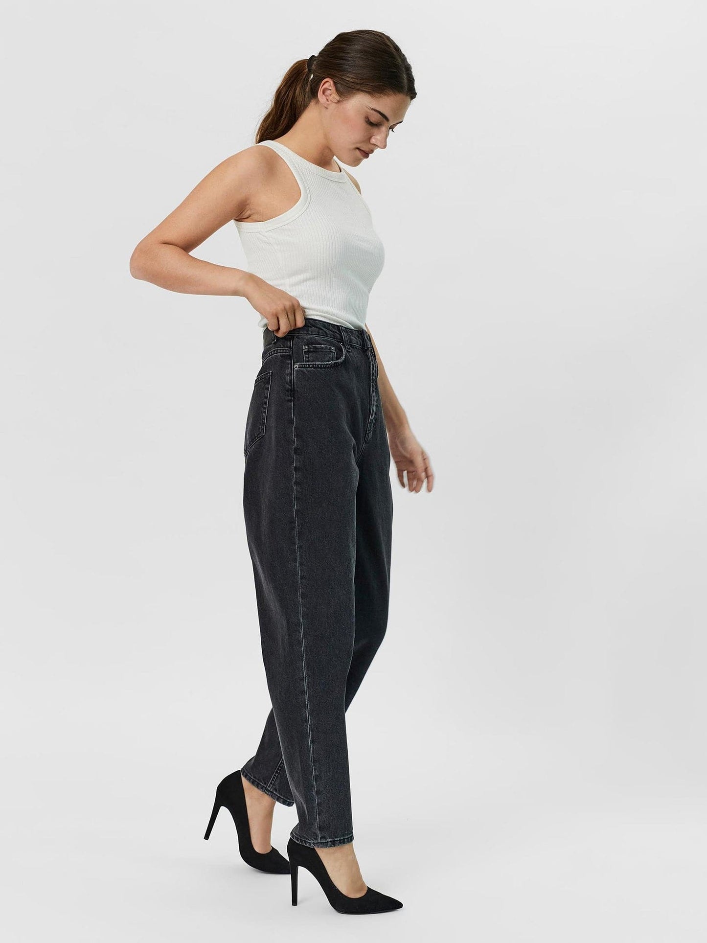 Γυναικείο παντελόνι VMZOE SHR MOM JEANS 10256485 | 10256485