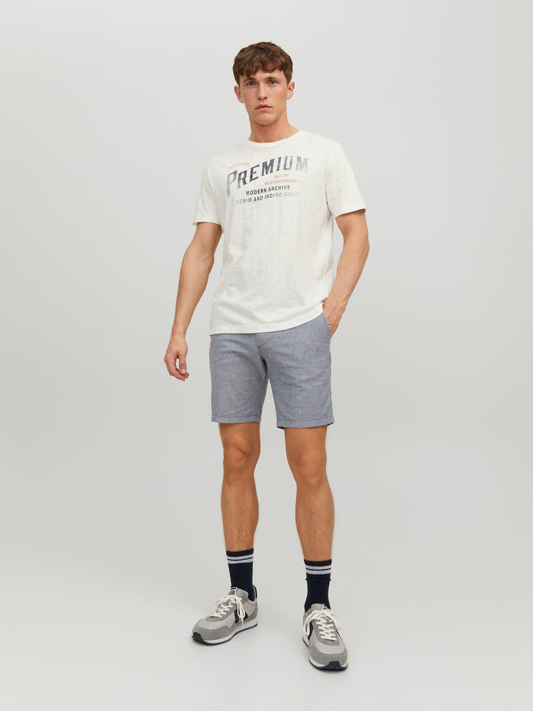 Ανδρική βερμούδα JPSTDAVE JJLINEN SHORTS 12229629 | 12229629