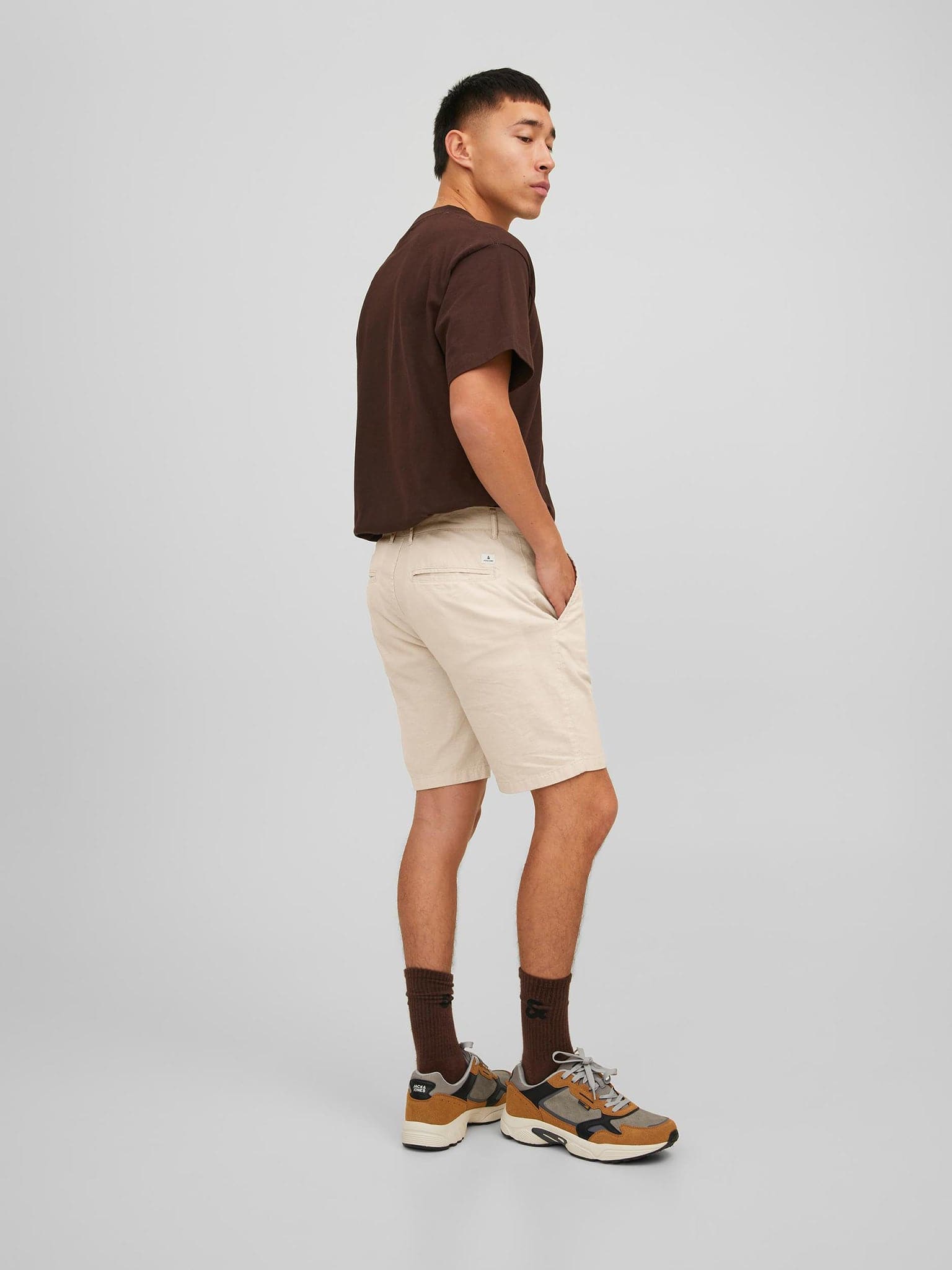 Ανδρική βερμούδα JPSTDAVE JJLINEN SHORTS 12229629 | 12229629