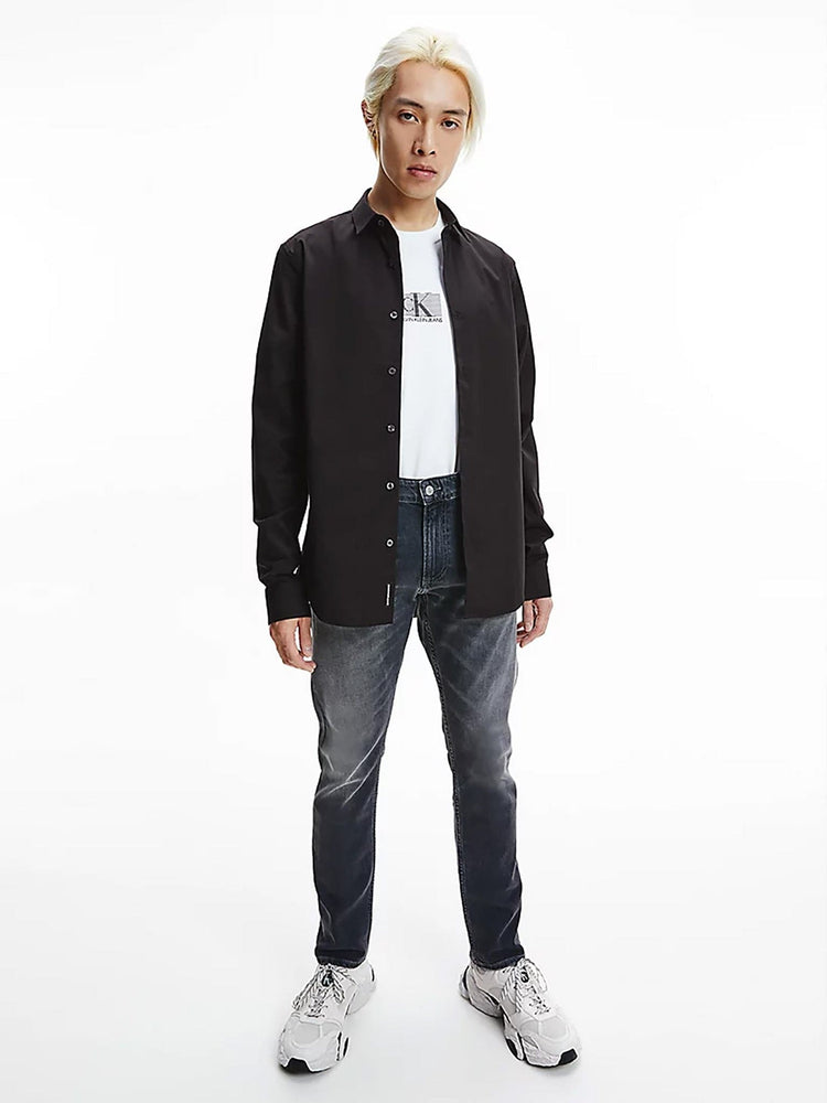 Ανδρικό πουκάμισο CHEST LOGO SLIM STRETCH SHIRT J30J319065BEH | J30J319065BEH