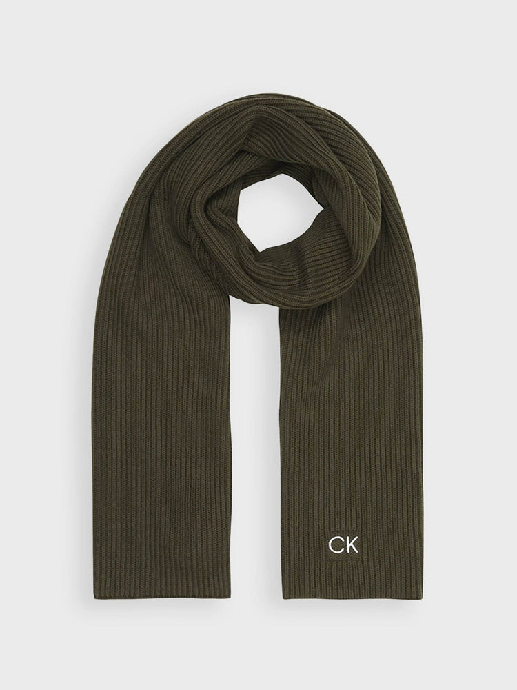 Ανδρικό κασκόλ CLASSIC COTTON RIB SCARF K50K509693MRZ | K50K509693MRZ