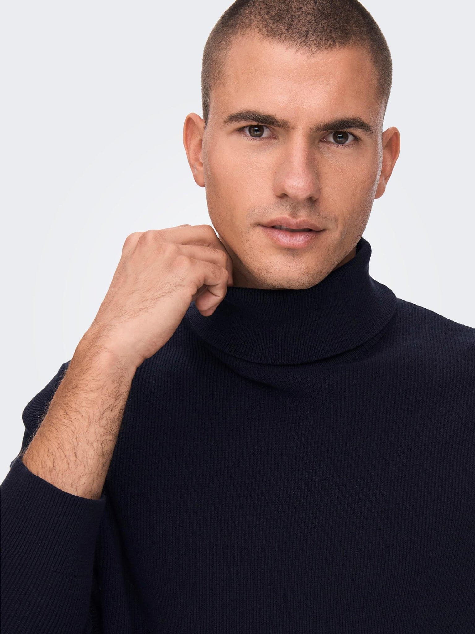 Ανδρική μπλούζα ζιβάγκο ONSPHIL REG 12 STRUC ROLL NECK KNIT NOOS 22023202 | 22023202