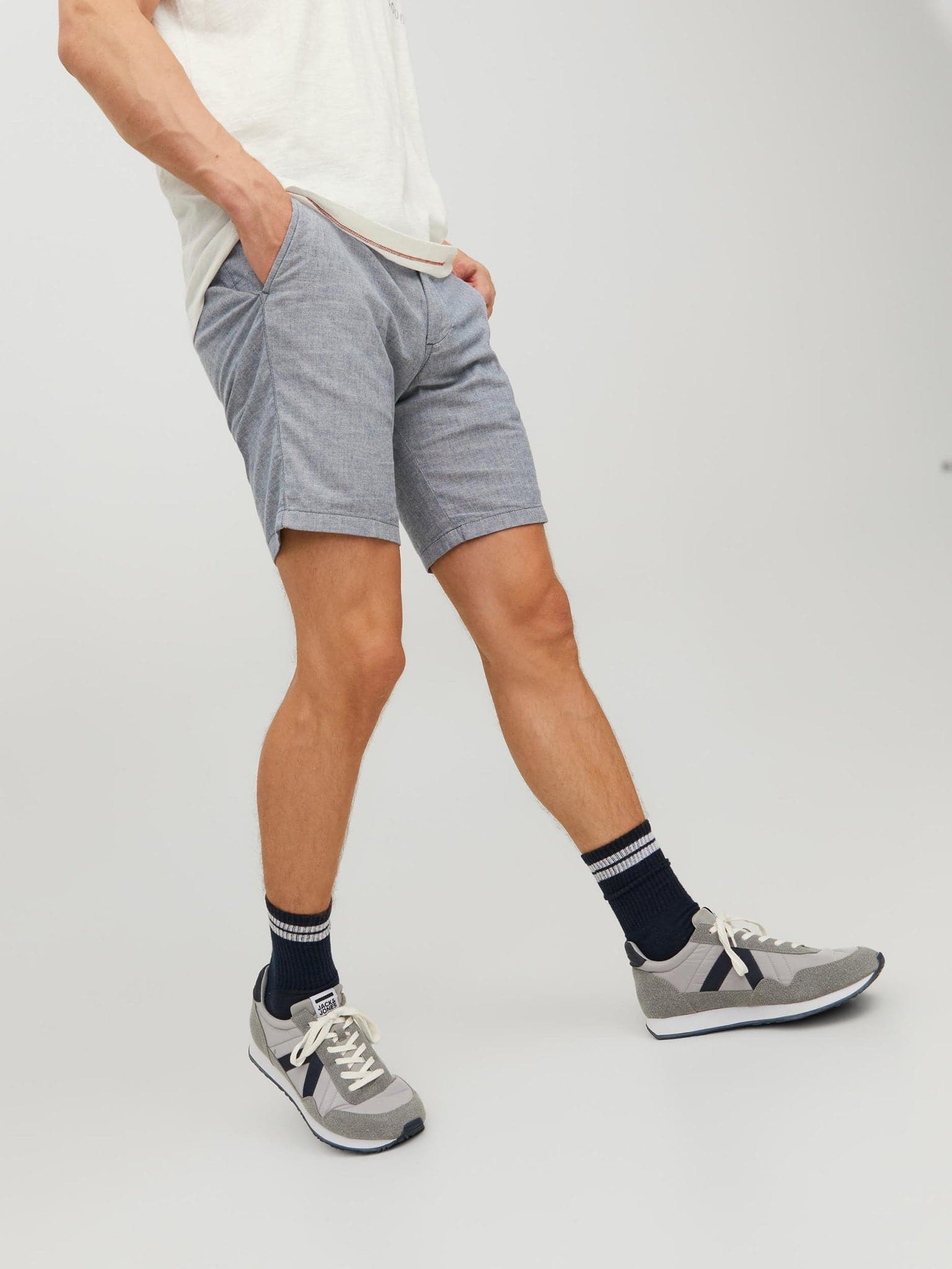 Ανδρική βερμούδα JPSTDAVE JJLINEN SHORTS 12229629 | 12229629