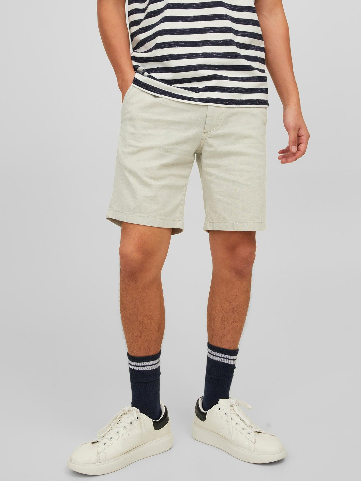 Ανδρική βερμούδα JPSTDAVE JJLINEN SHORTS 12229629 | 12229629