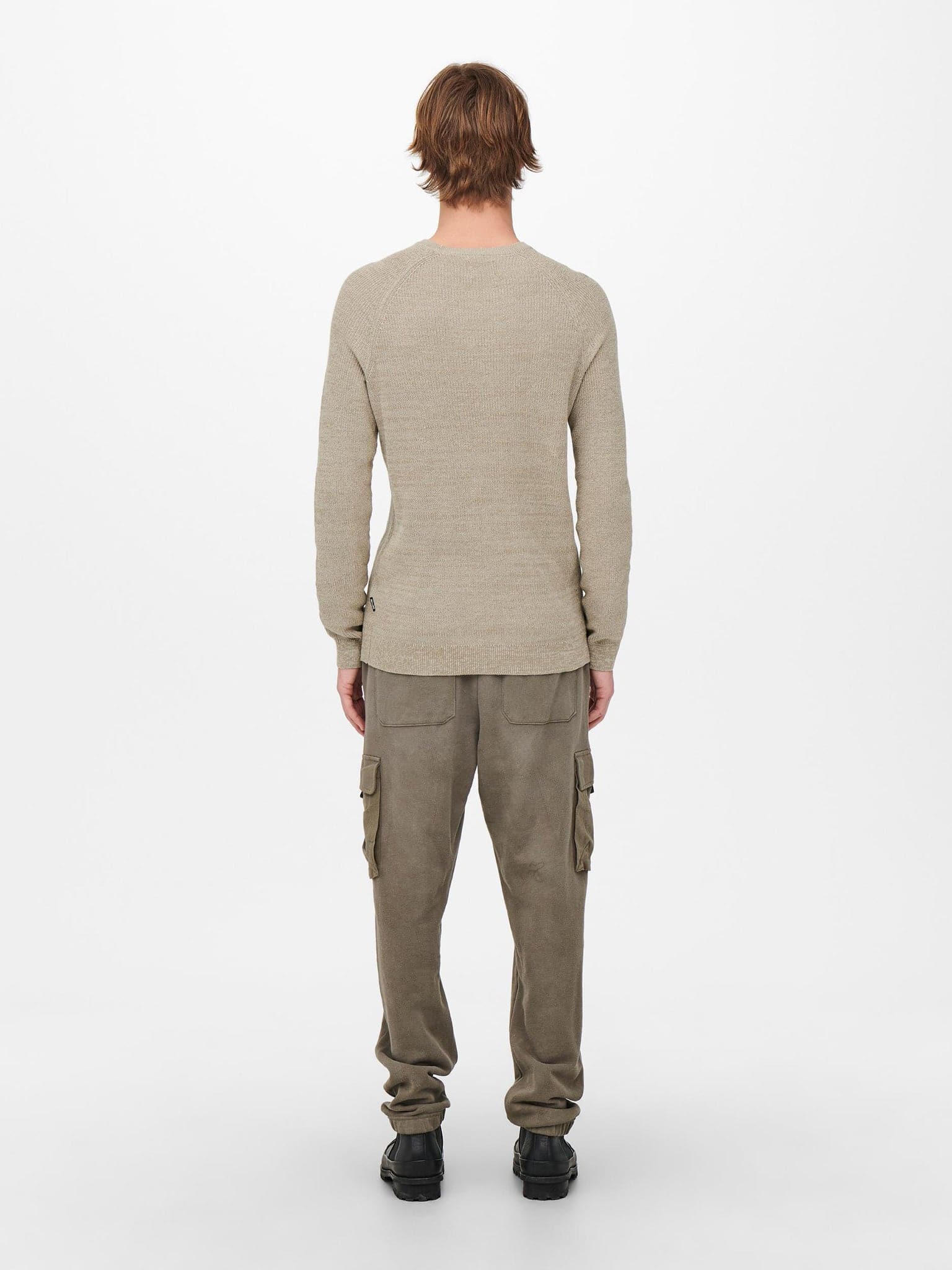 Ανδρική μπλούζα πλεκτή ONSDENNIS 12 STRUC RAGLAN CREW NECK KNIT 22018201 | 22018201