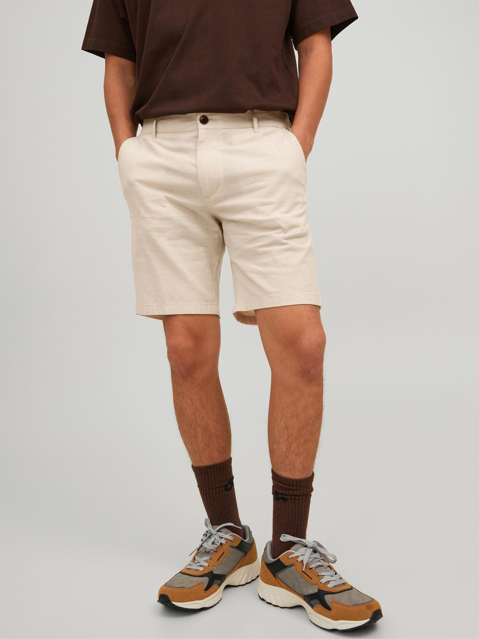 Ανδρική βερμούδα JPSTDAVE JJLINEN SHORTS 12229629 | 12229629