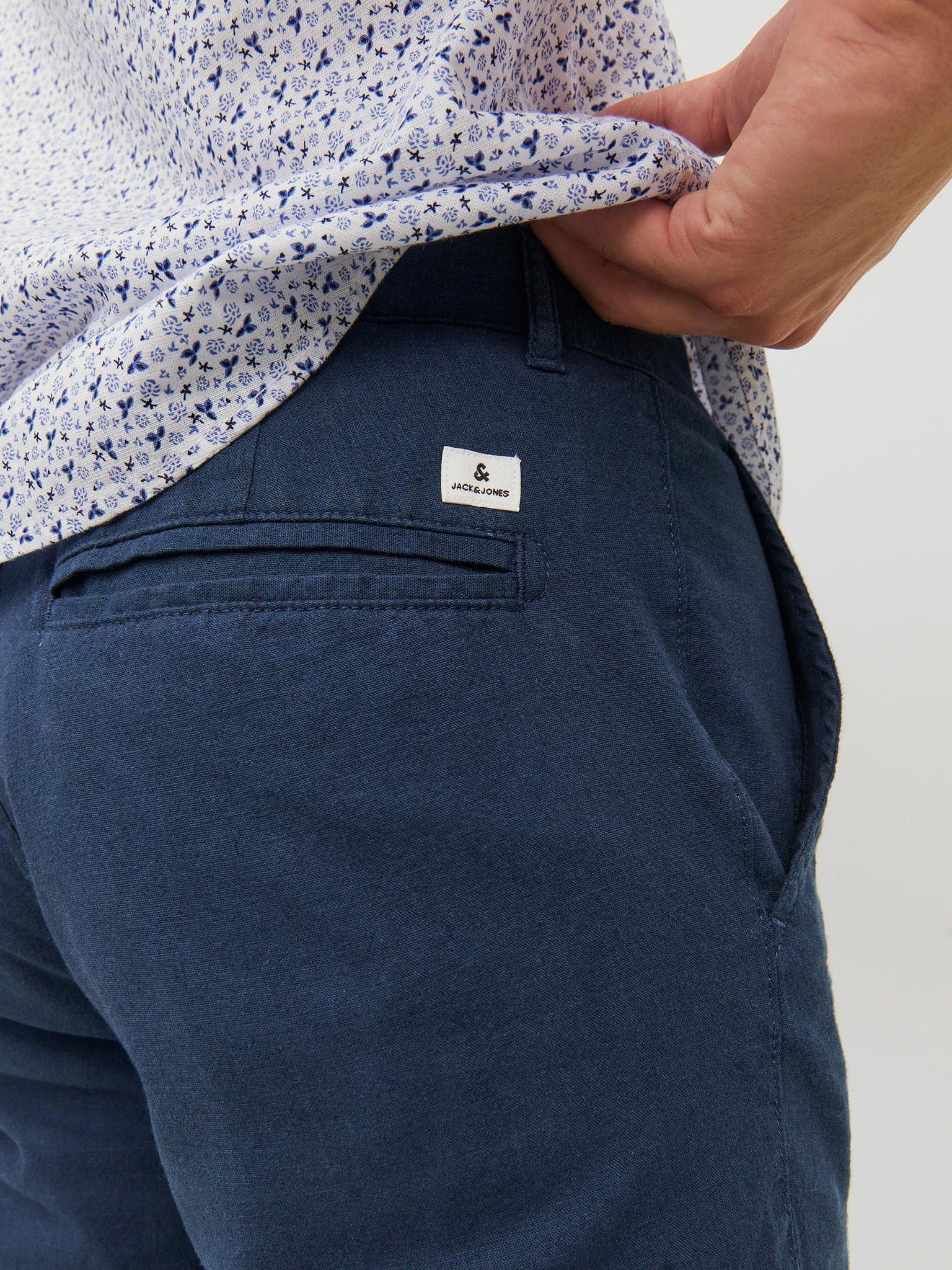 Ανδρική βερμούδα JPSTDAVE JJLINEN SHORTS 12229629 | 12229629
