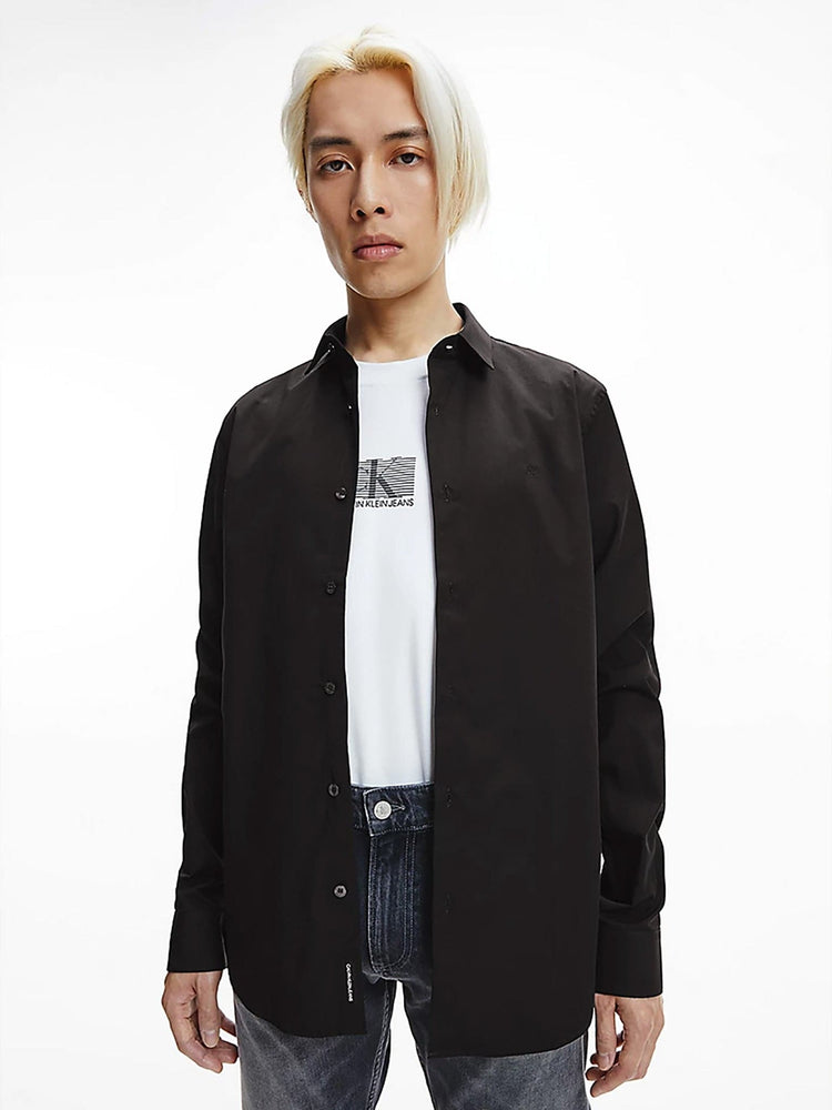 Ανδρικό πουκάμισο CHEST LOGO SLIM STRETCH SHIRT J30J319065BEH | J30J319065BEH