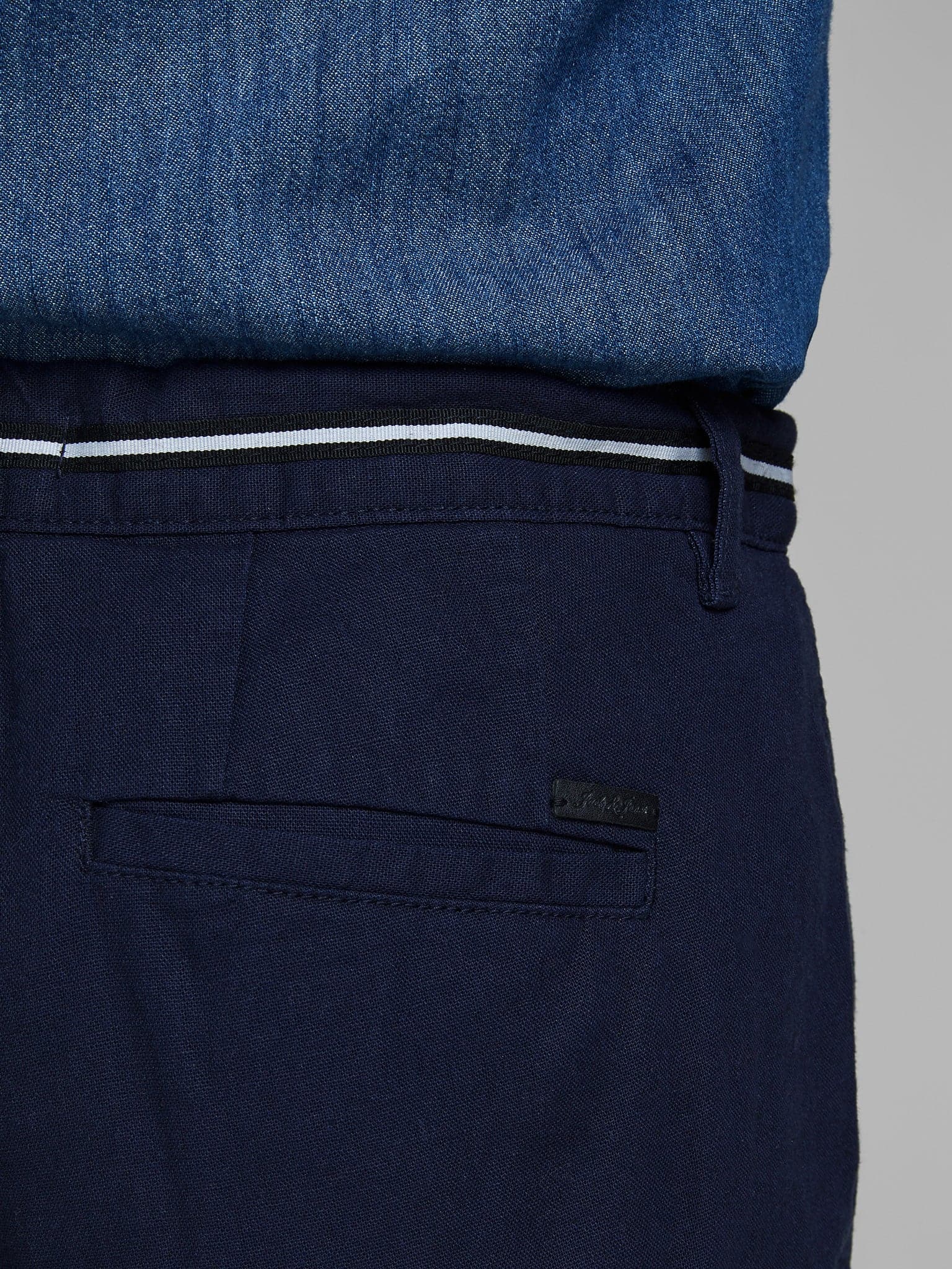 Ανδρική λινή βερμούδα με κορδόνι 12155031 | 12155031