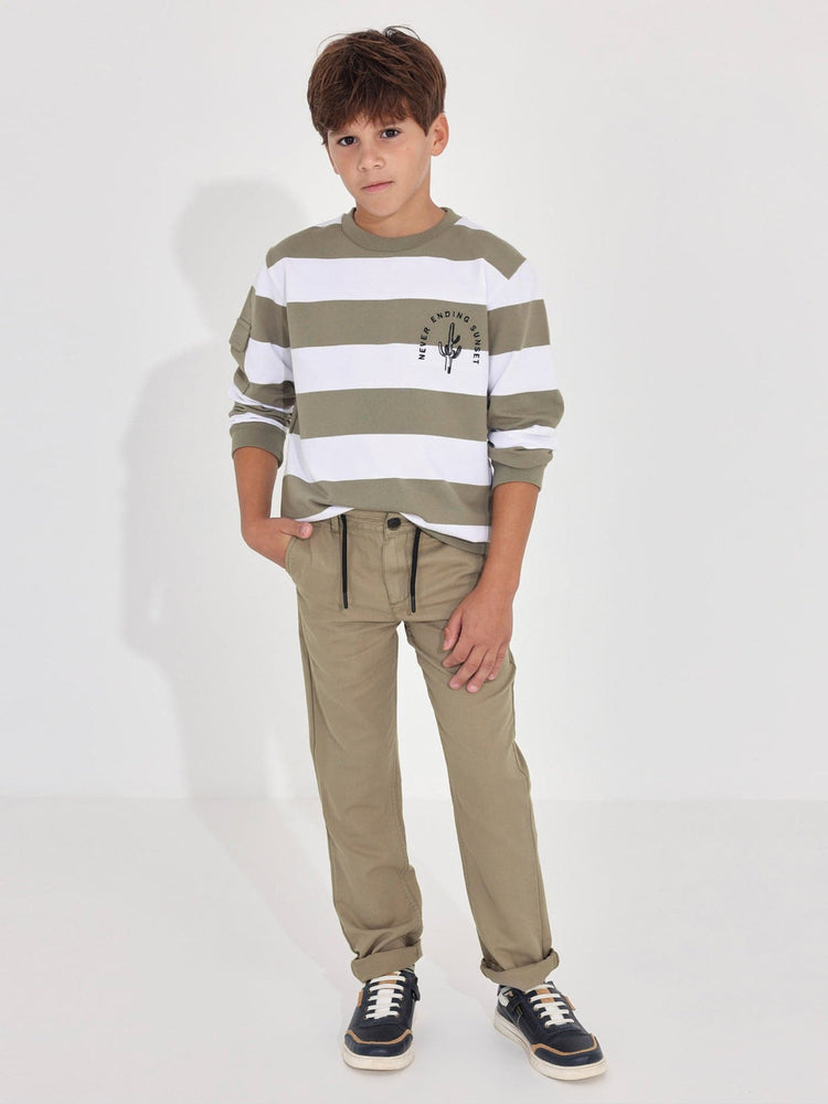 Εφηβικό παντελόνι λοξότσεπο 23-06591-063 | 23-06591-063