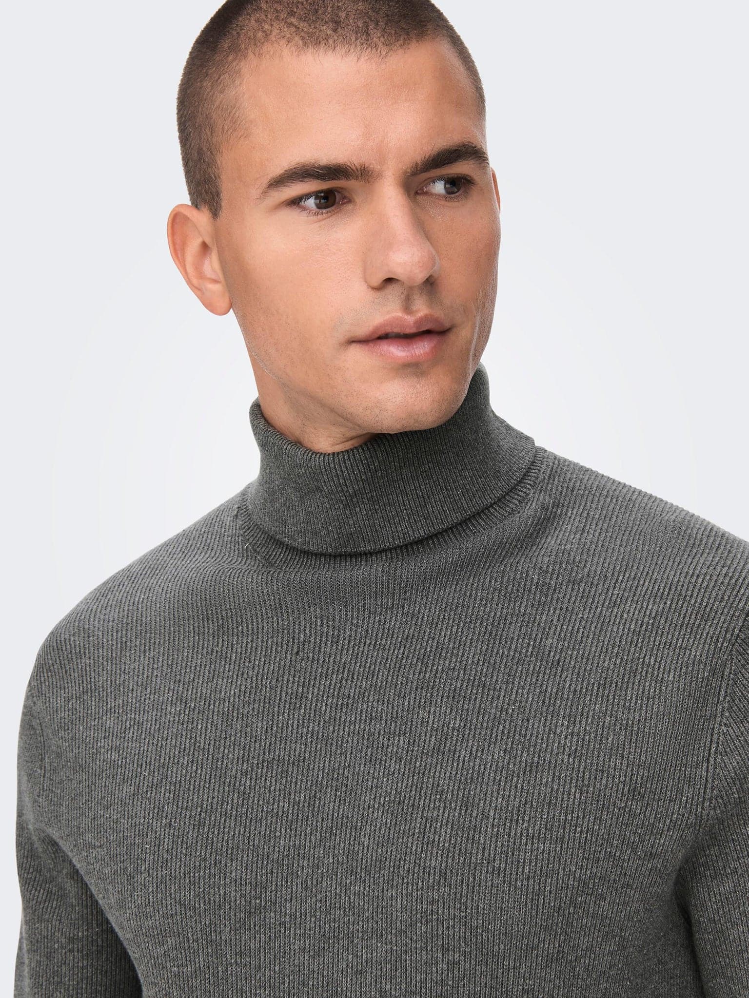 Ανδρική μπλούζα ζιβάγκο ONSPHIL REG 12 STRUC ROLL NECK KNIT NOOS 22023202 | 22023202