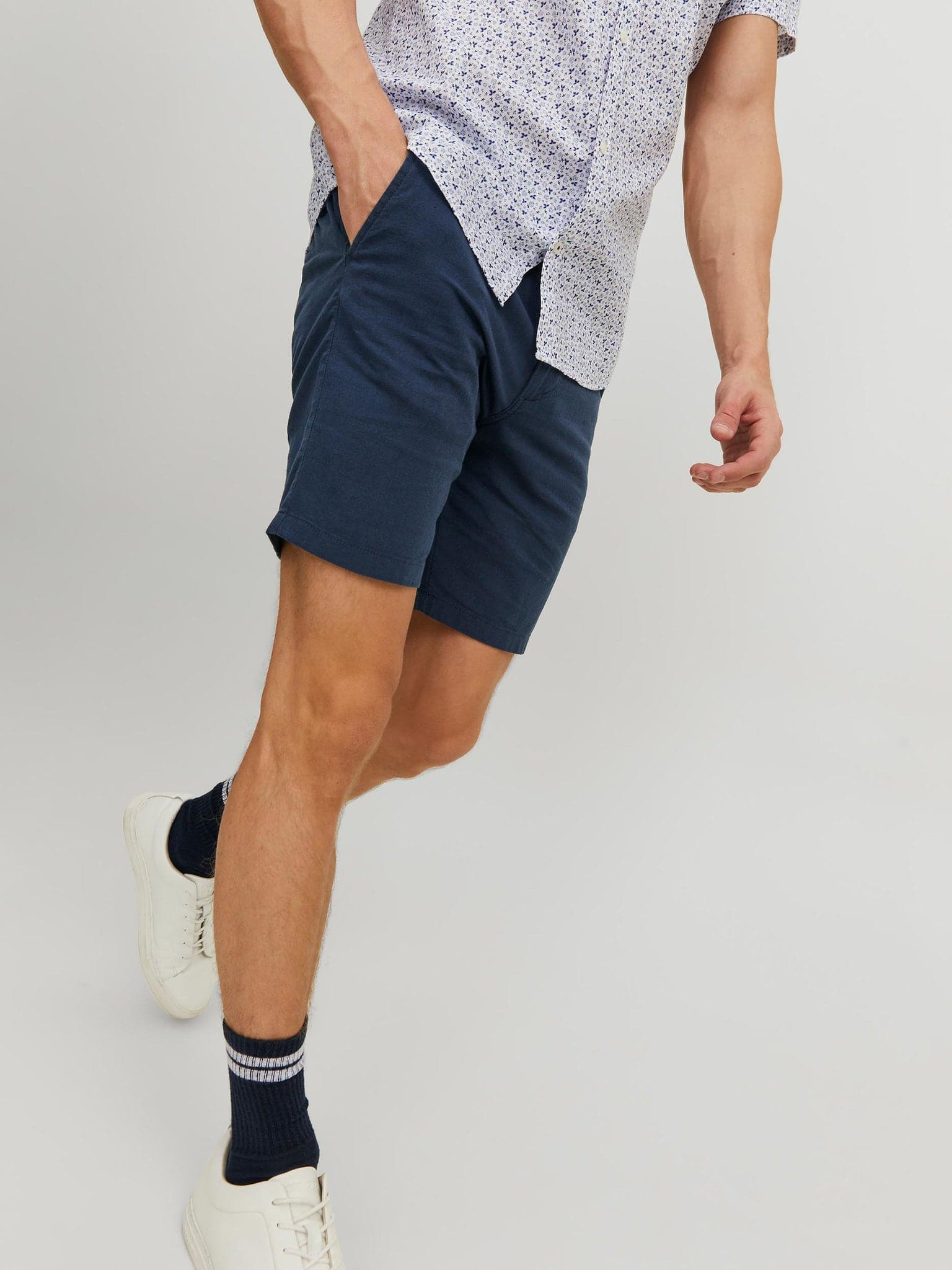 Ανδρική βερμούδα JPSTDAVE JJLINEN SHORTS 12229629 | 12229629