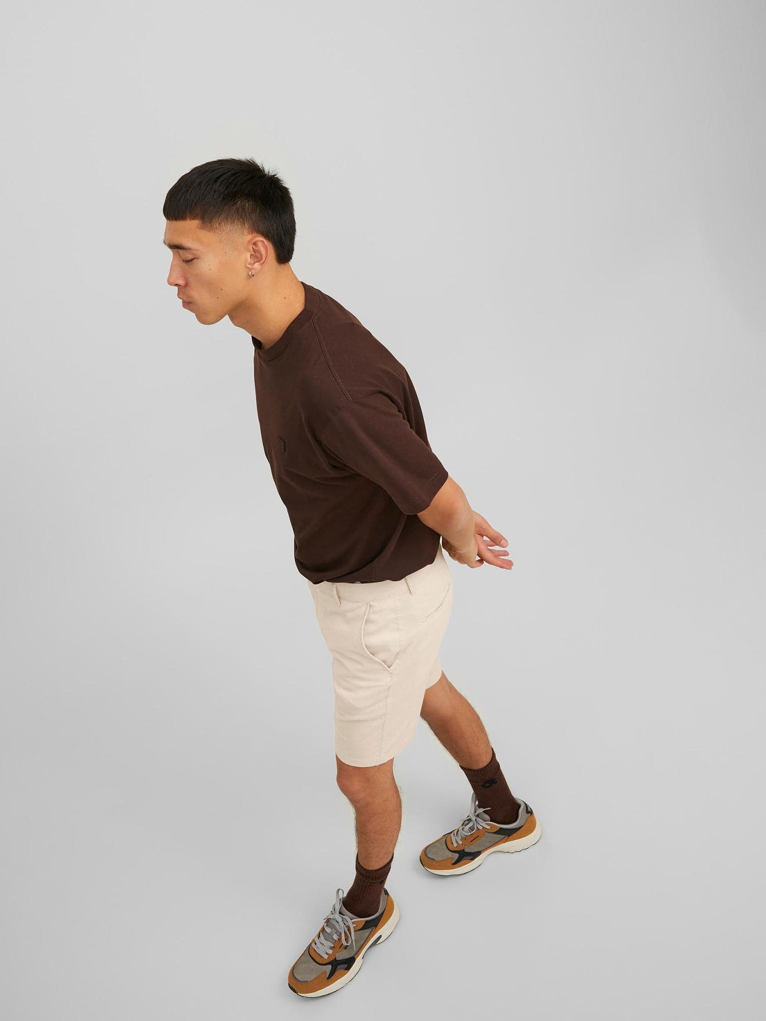 Ανδρική βερμούδα JPSTDAVE JJLINEN SHORTS 12229629 | 12229629