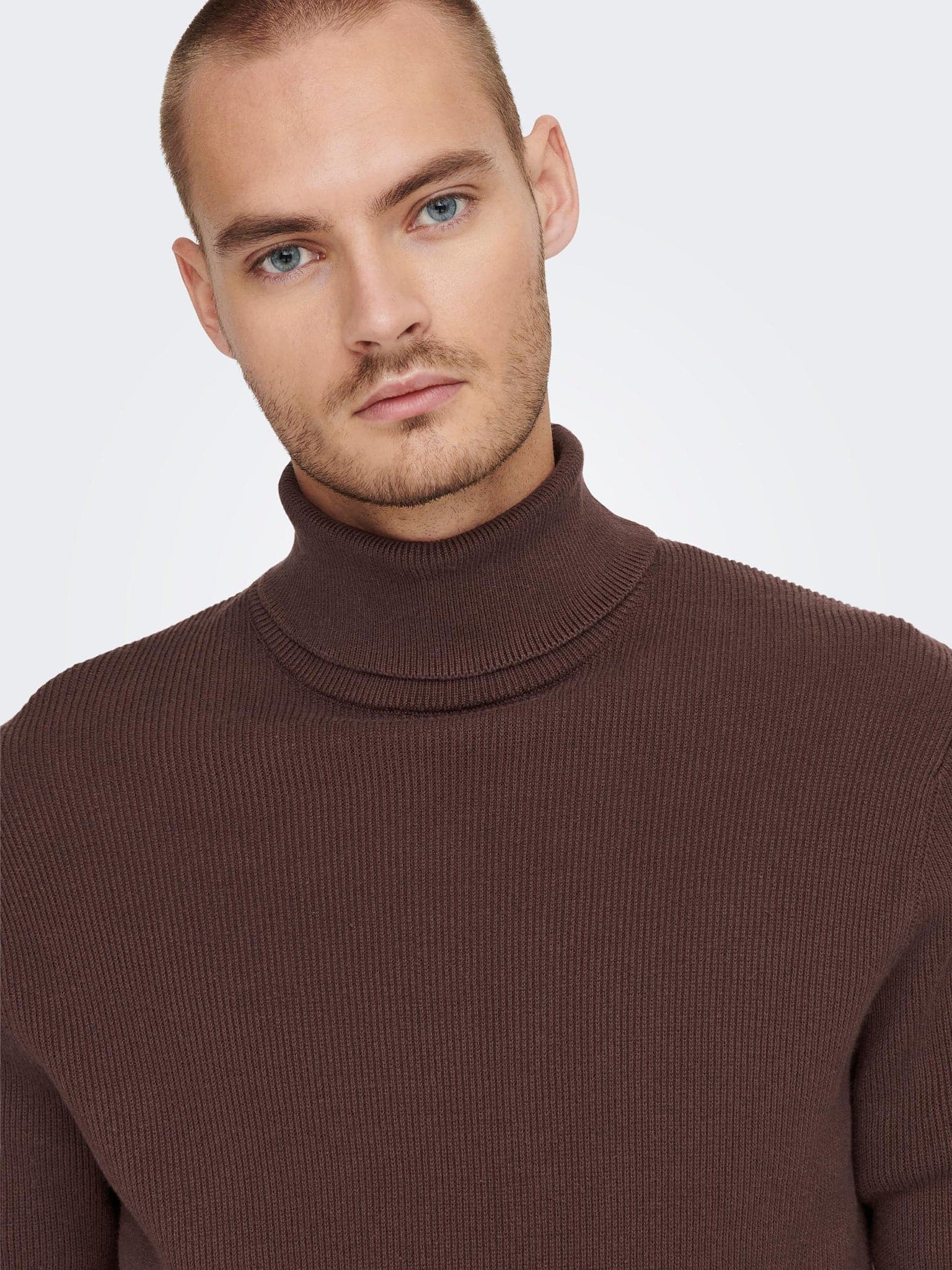 Ανδρική μπλούζα ζιβάγκο ONSPHIL REG 12 STRUC ROLL NECK KNIT NOOS 22023202 | 22023202