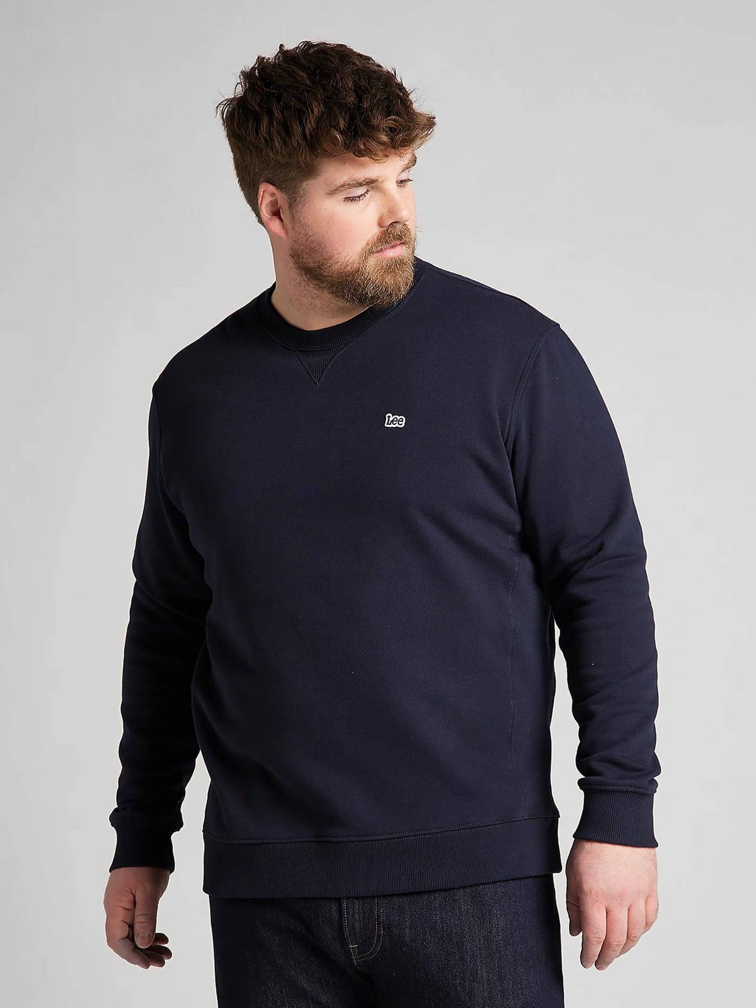Ανδρική μπλούζα φούτερ Plain Sweatshirt Navy L81ITJMA | L81ITJMA