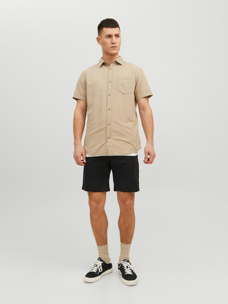 Ανδρική βερμούδα JPSTDAVE JJLINEN SHORTS 12229629 | 12229629