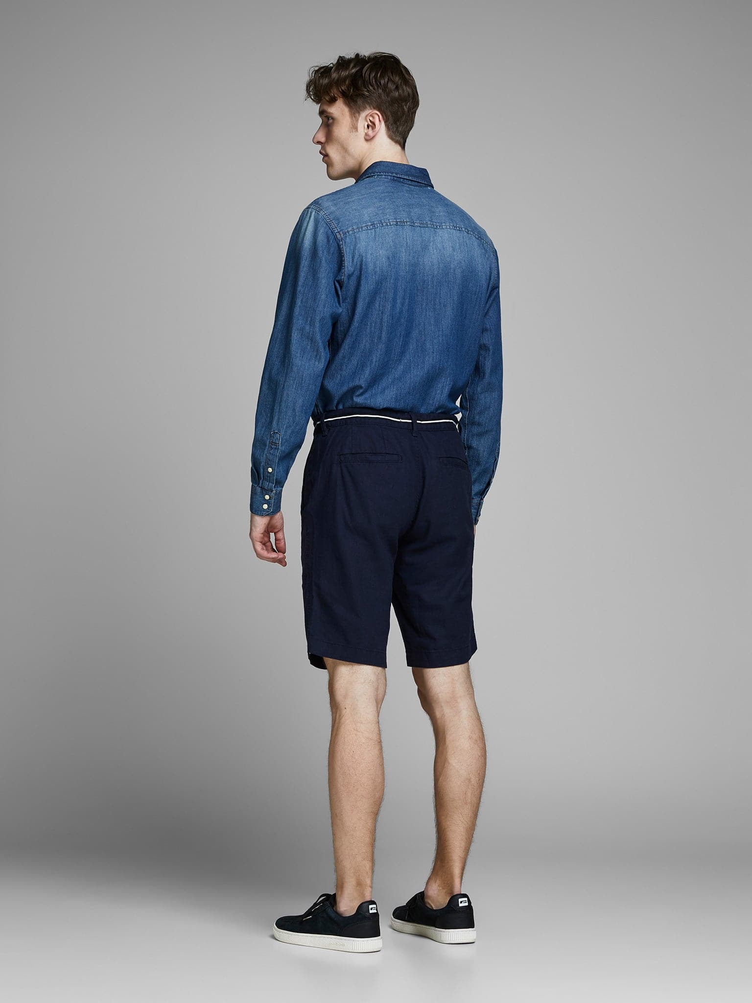 Ανδρική λινή βερμούδα με κορδόνι 12155031 | 12155031