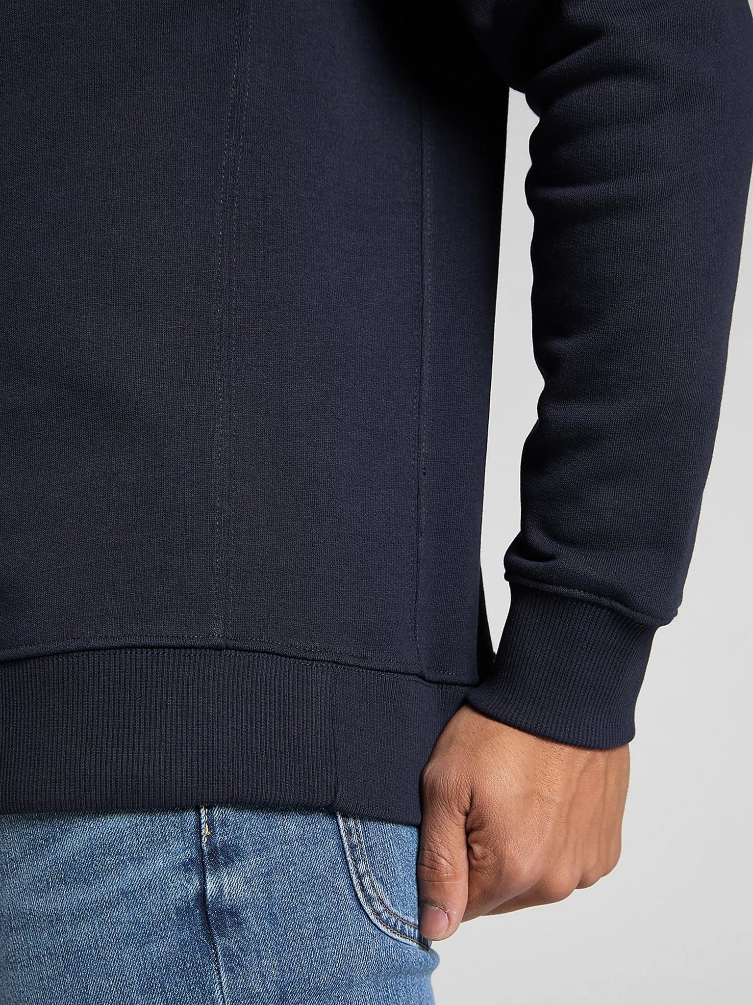 Ανδρική μπλούζα φούτερ Plain Sweatshirt Navy L81ITJMA | L81ITJMA