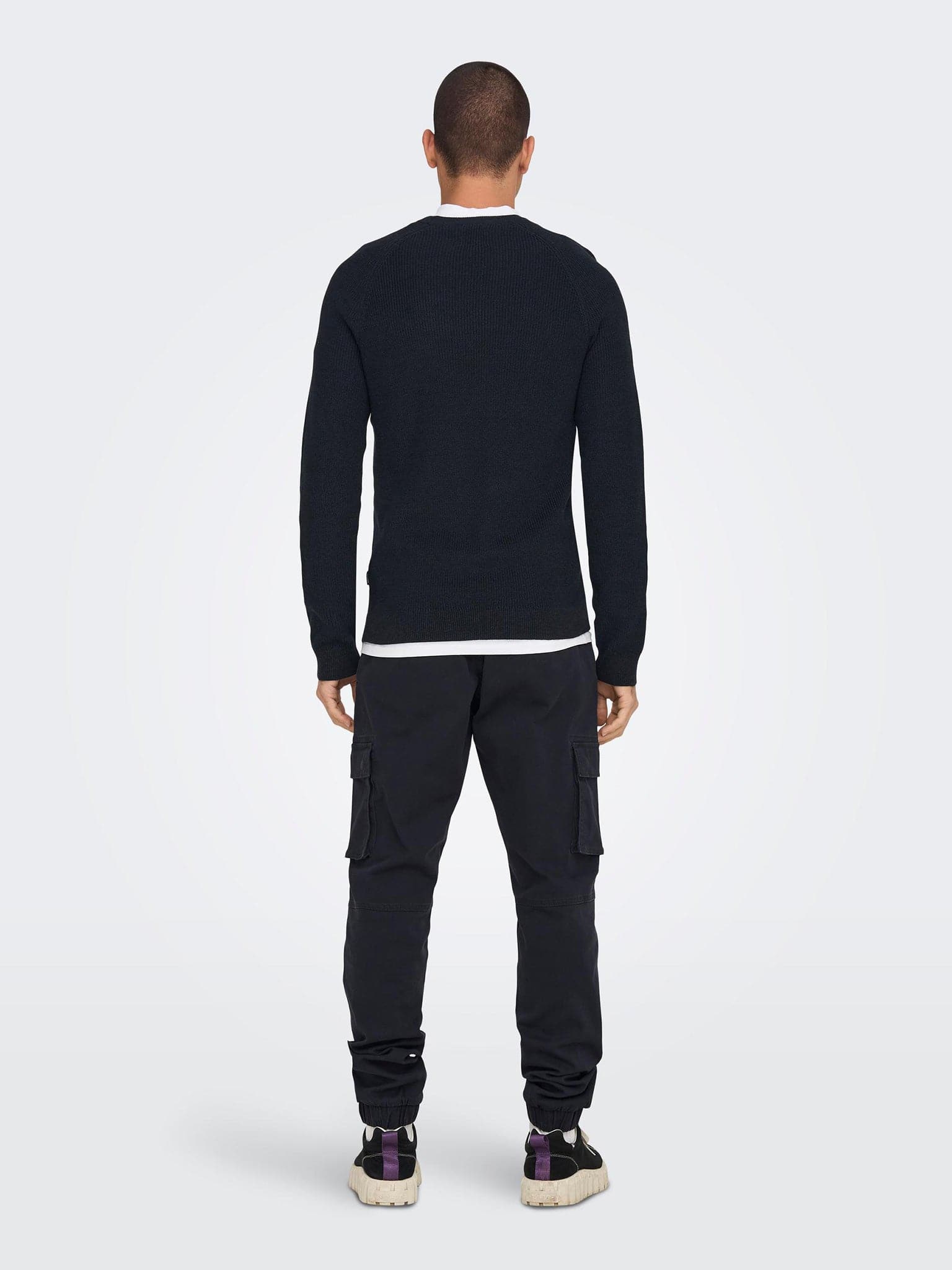 Ανδρική μπλούζα πλεκτή ONSDENNIS 12 STRUC RAGLAN CREW NECK KNIT 22018201 | 22018201