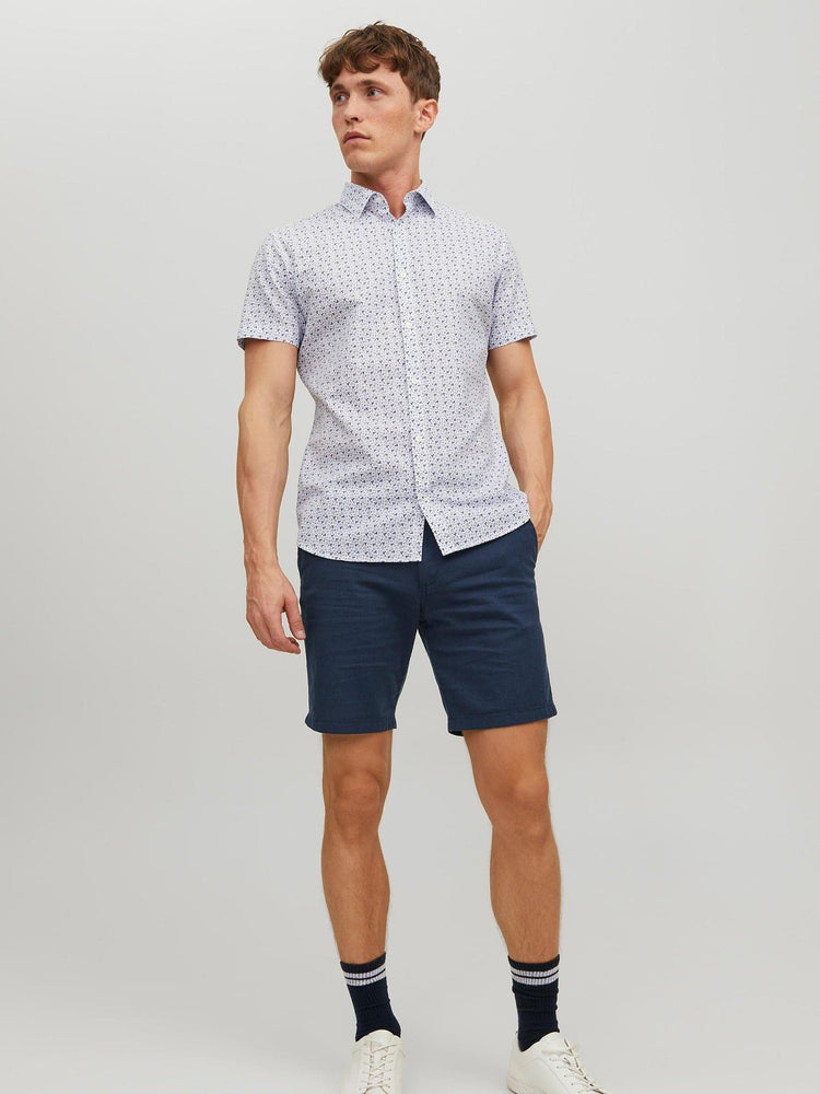 Ανδρική βερμούδα JPSTDAVE JJLINEN SHORTS 12229629 | 12229629