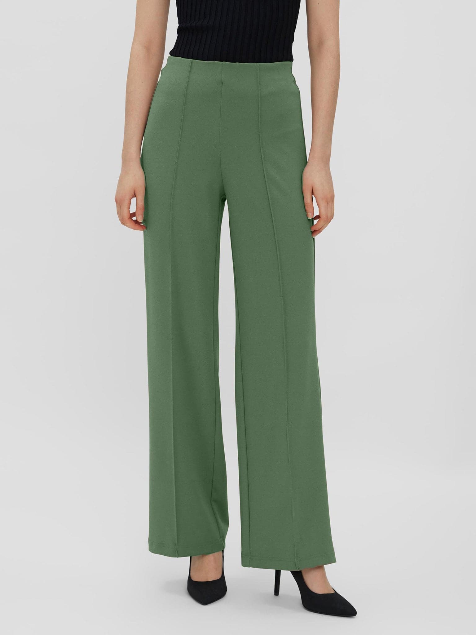 Γυναικείο παντελόνι ψηλόμεσο VMBECKY HW WIDE PULL ON PANT NOOS 10257168 | 10257168