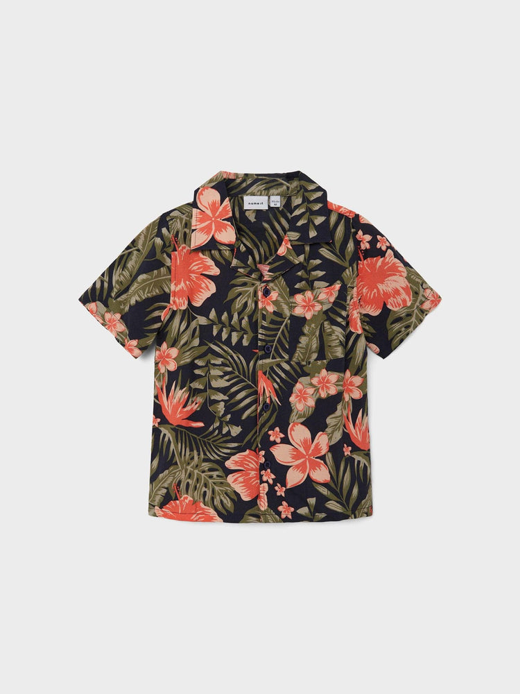 Παιδικό πουκάμισο NMMFERANE SS SHIRT BOX 13214167 | 13214167