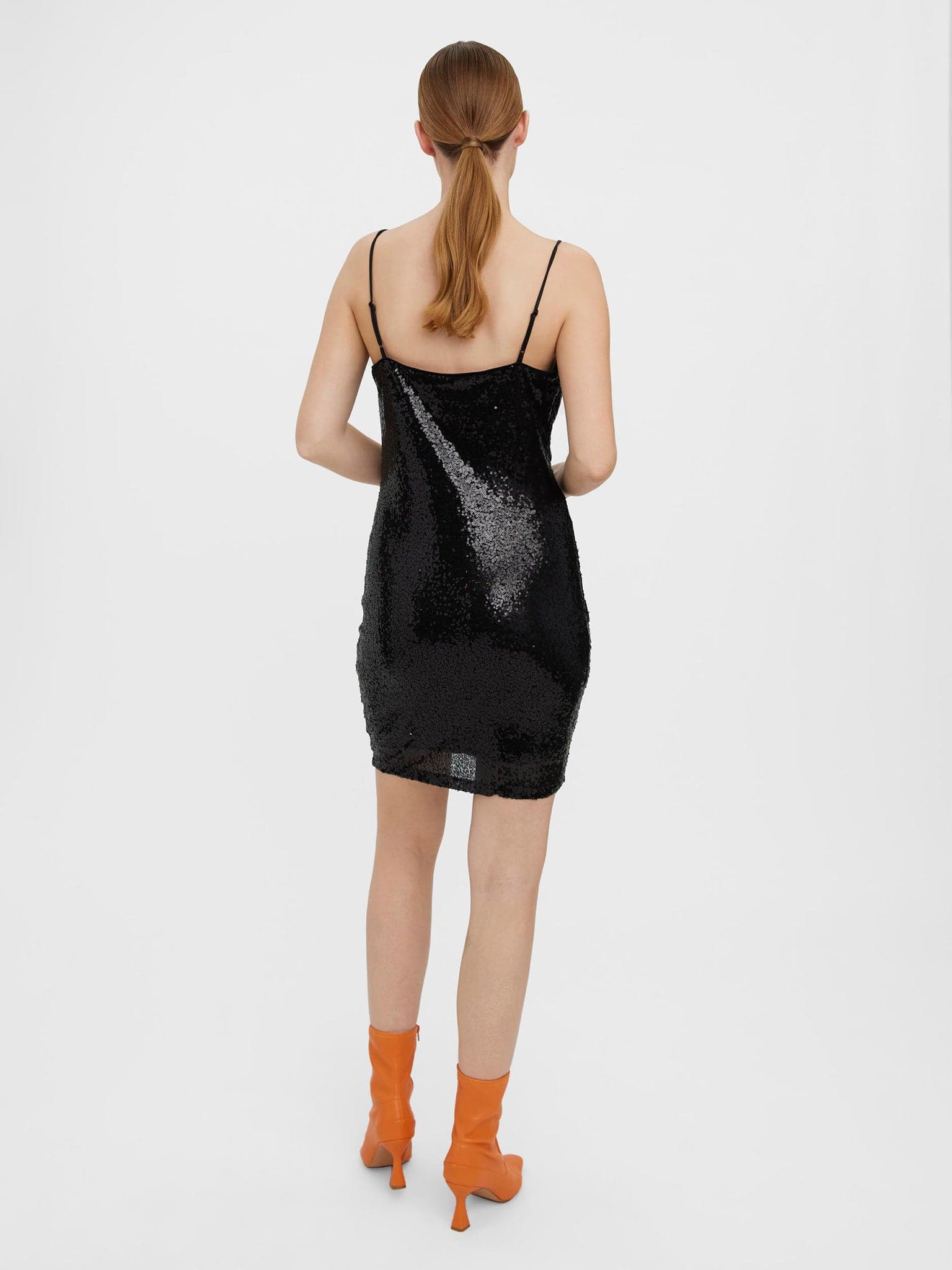Γυναικείο φόρεμα με παγιέτες VMKAJE SINGLET SHORT DRESS JRS 10278168 | 10278168