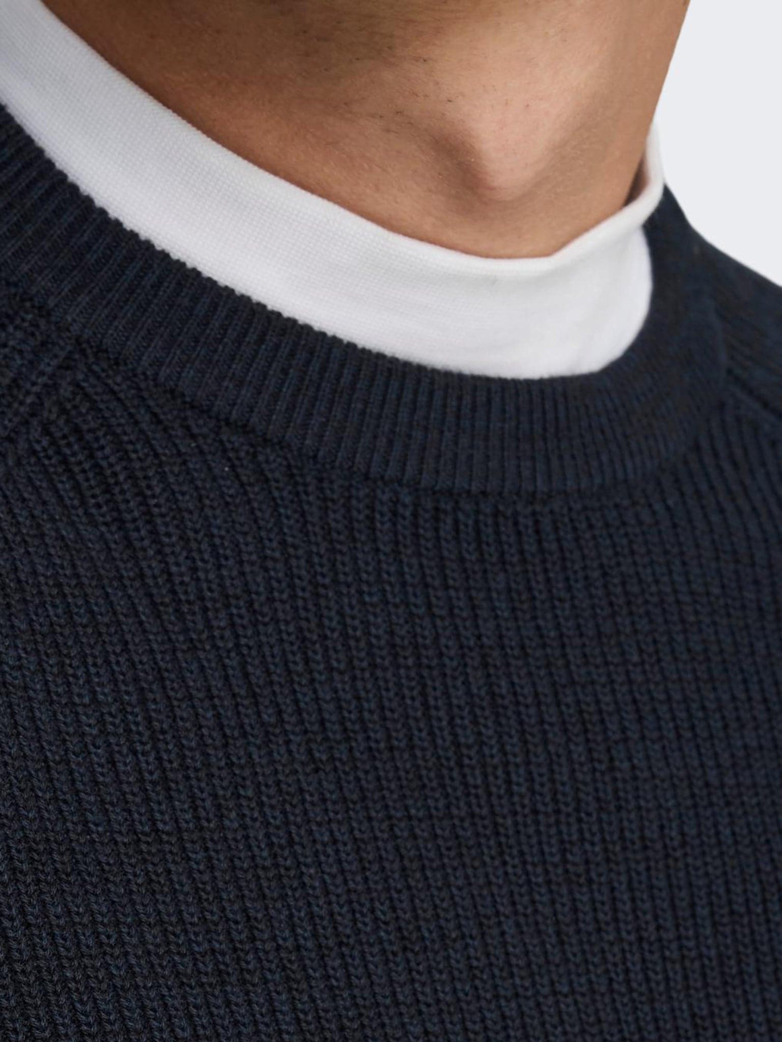 Ανδρική μπλούζα πλεκτή ONSDENNIS 12 STRUC RAGLAN CREW NECK KNIT 22018201 | 22018201
