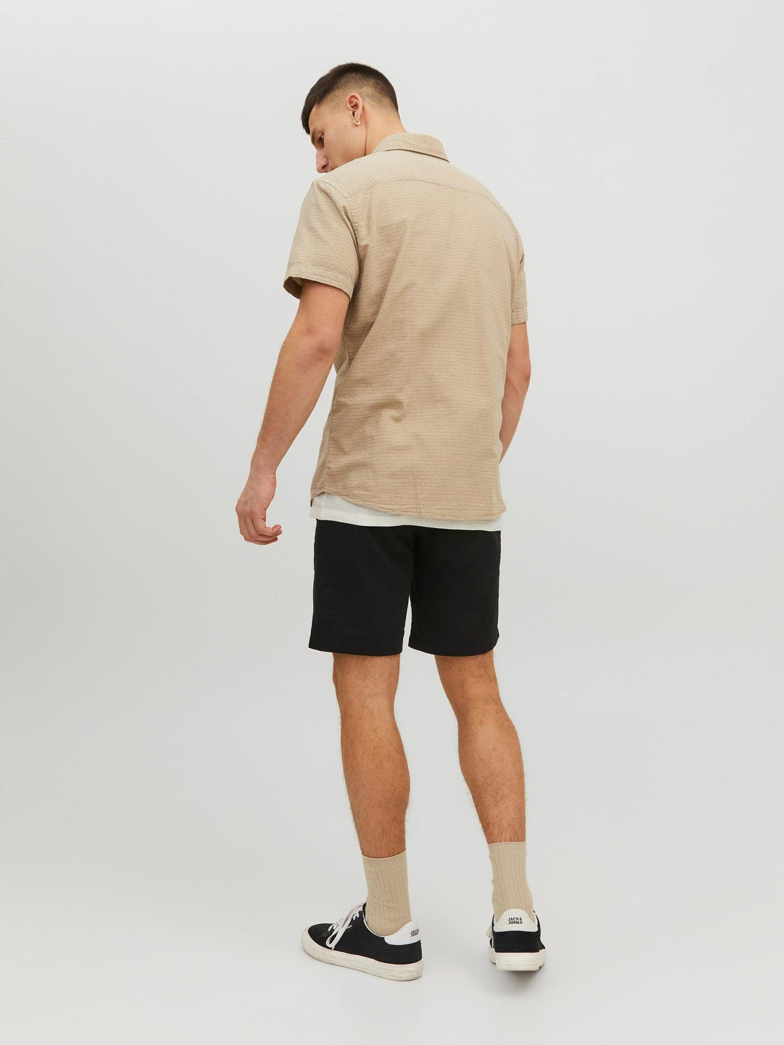 Ανδρική βερμούδα JPSTDAVE JJLINEN SHORTS 12229629 | 12229629