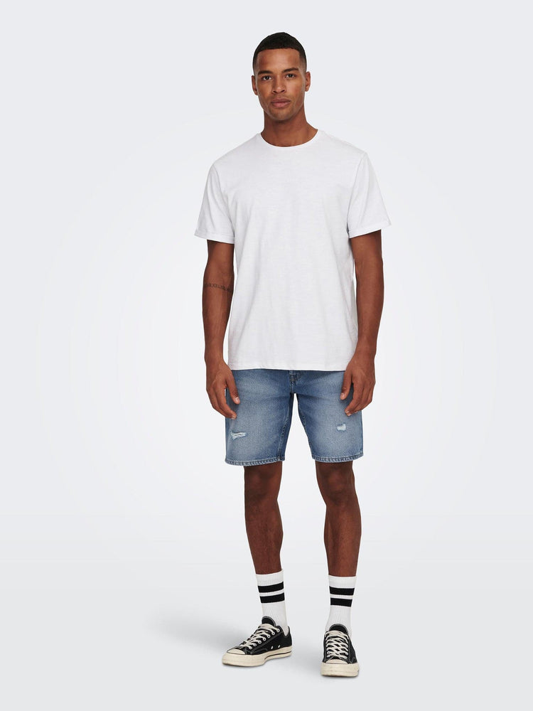 Ανδρική βερμούδα τζιν ONSEDGE M. BLUE DESTROY 4850 SHORTS VD 22024850 | 22024850