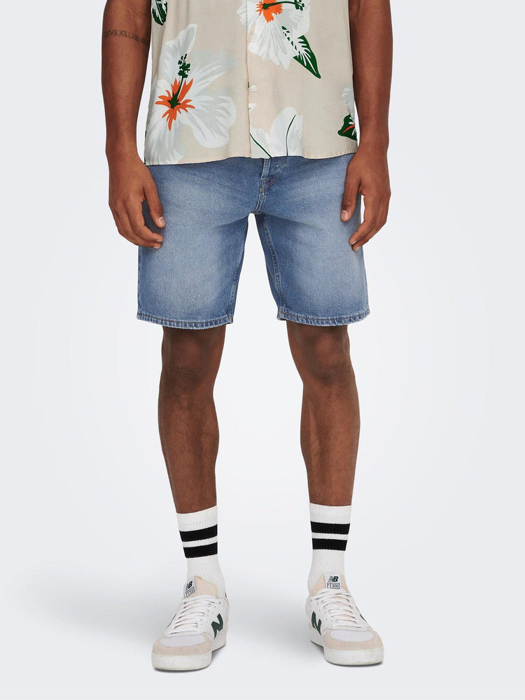 Ανδρική βερμούδα τζιν ONSEDGE M. BLUE 4849 SHORTS VD 22024849 | 22024849