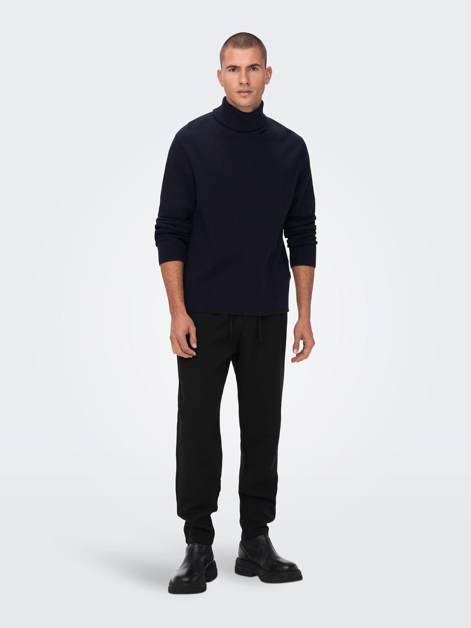 Ανδρική μπλούζα ζιβάγκο ONSPHIL REG 12 STRUC ROLL NECK KNIT NOOS 22023202 | 22023202