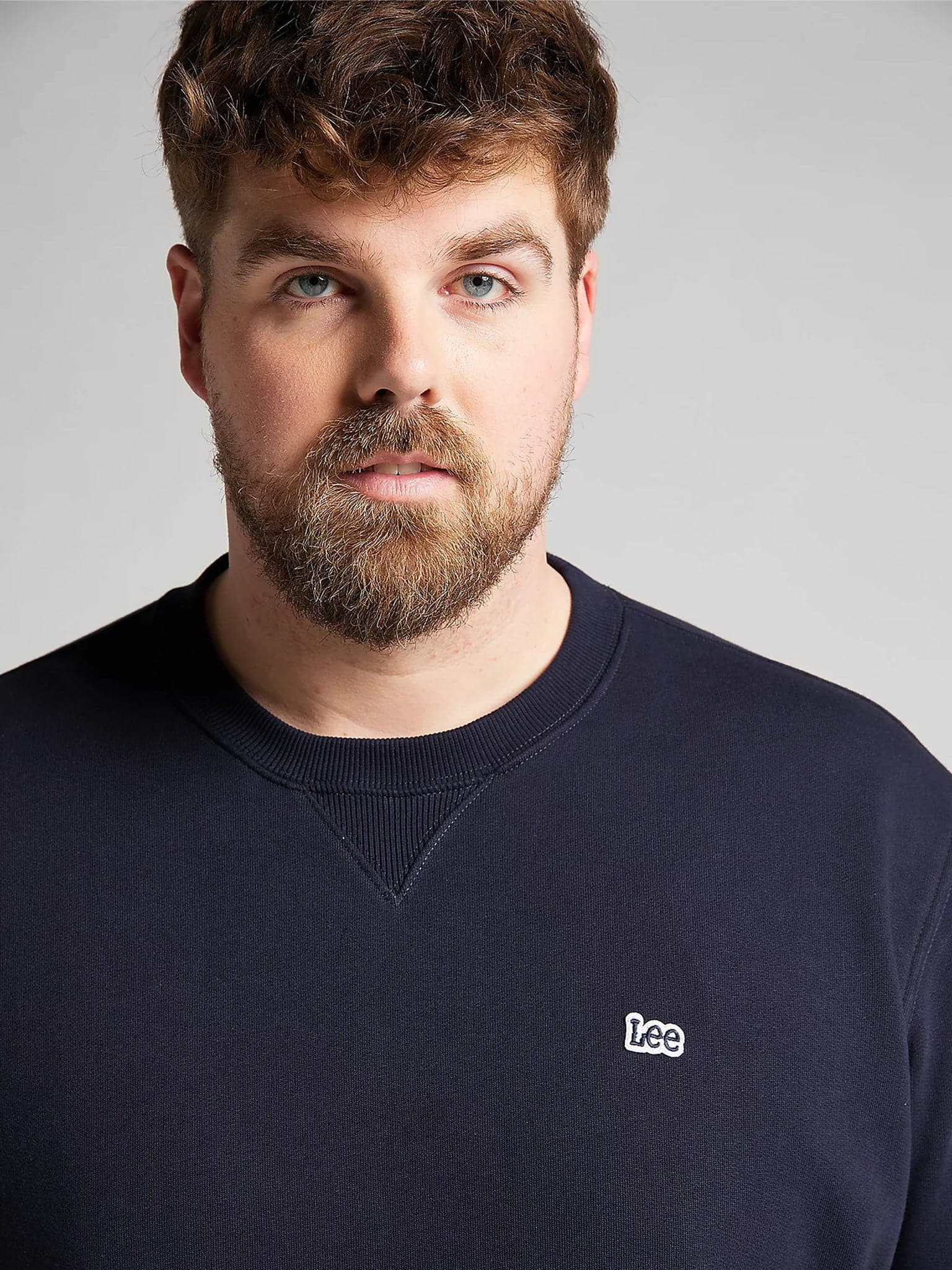Ανδρική μπλούζα φούτερ Plain Sweatshirt Navy L81ITJMA | L81ITJMA
