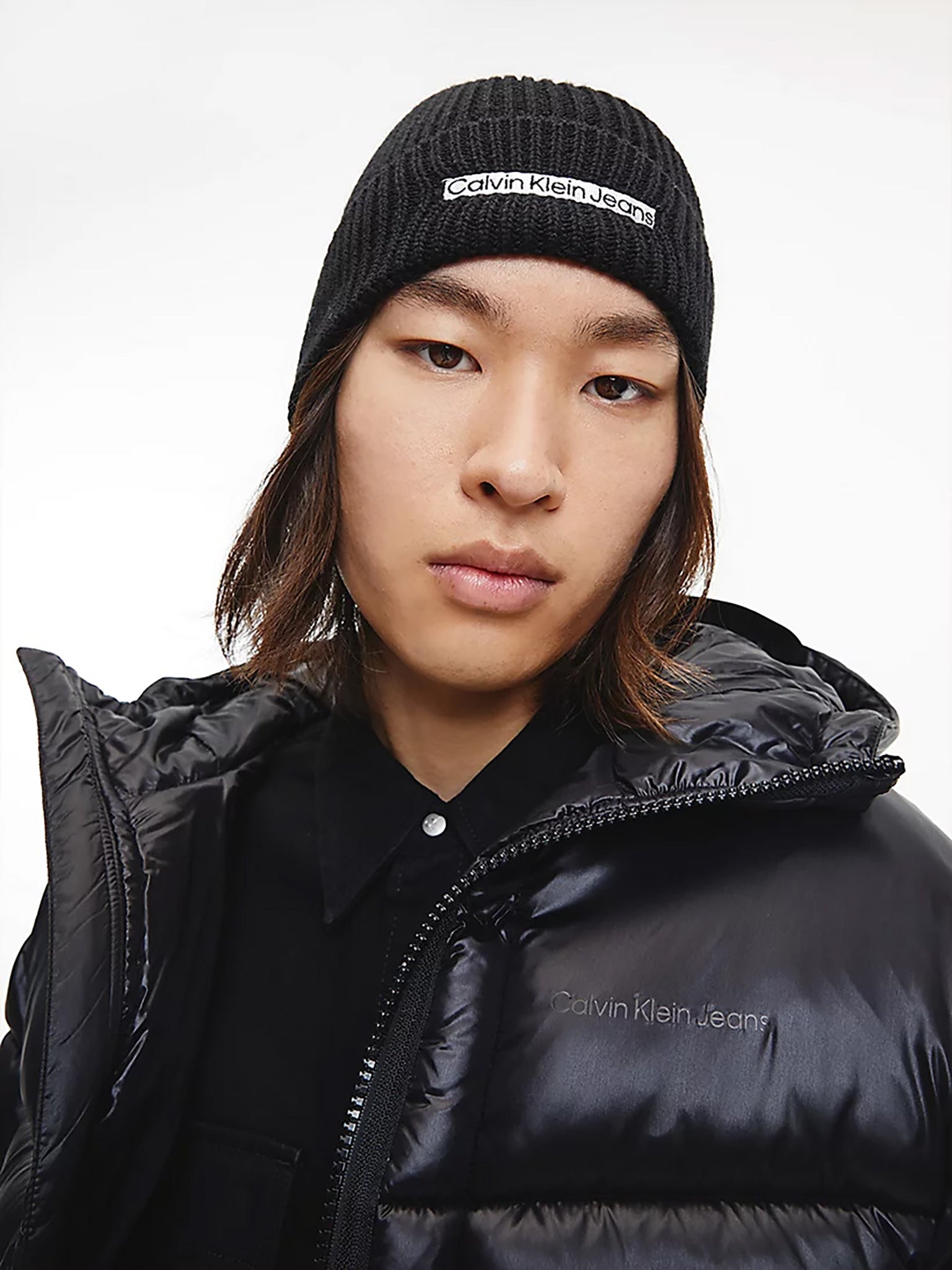 Ανδρικός σκούφος INSTITUTIONAL PATCH BEANIE K50K509895BDS | K50K509895BDS