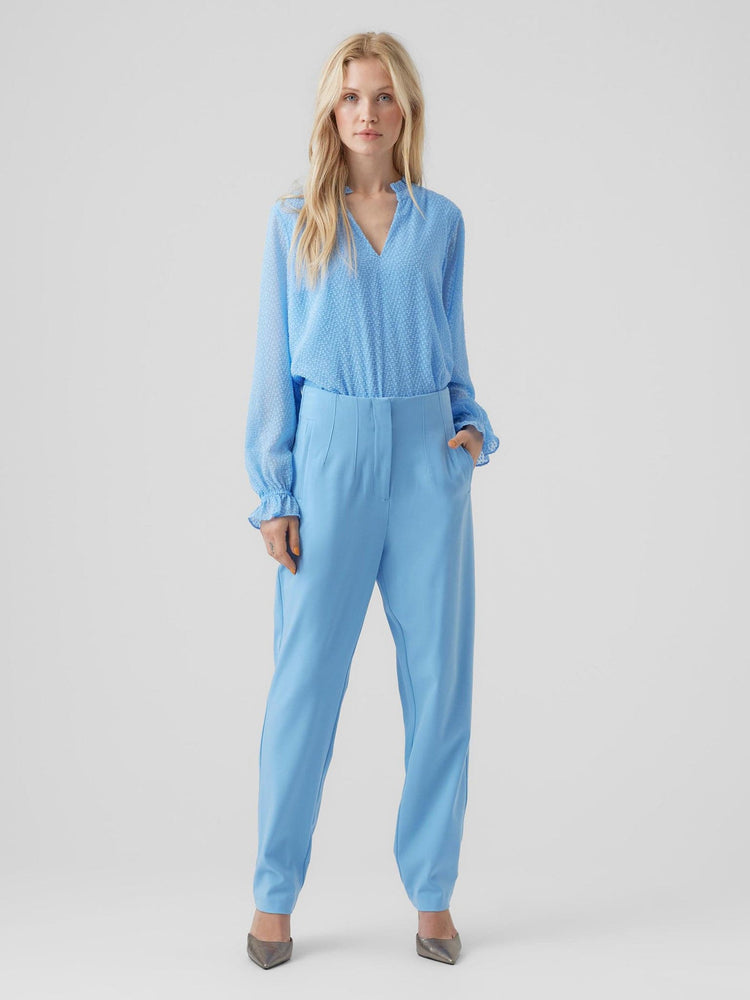 Γυναικείο παντελόνι VMKIRALOA HR TAPERED SOLID PANT 10283062 | 10283062