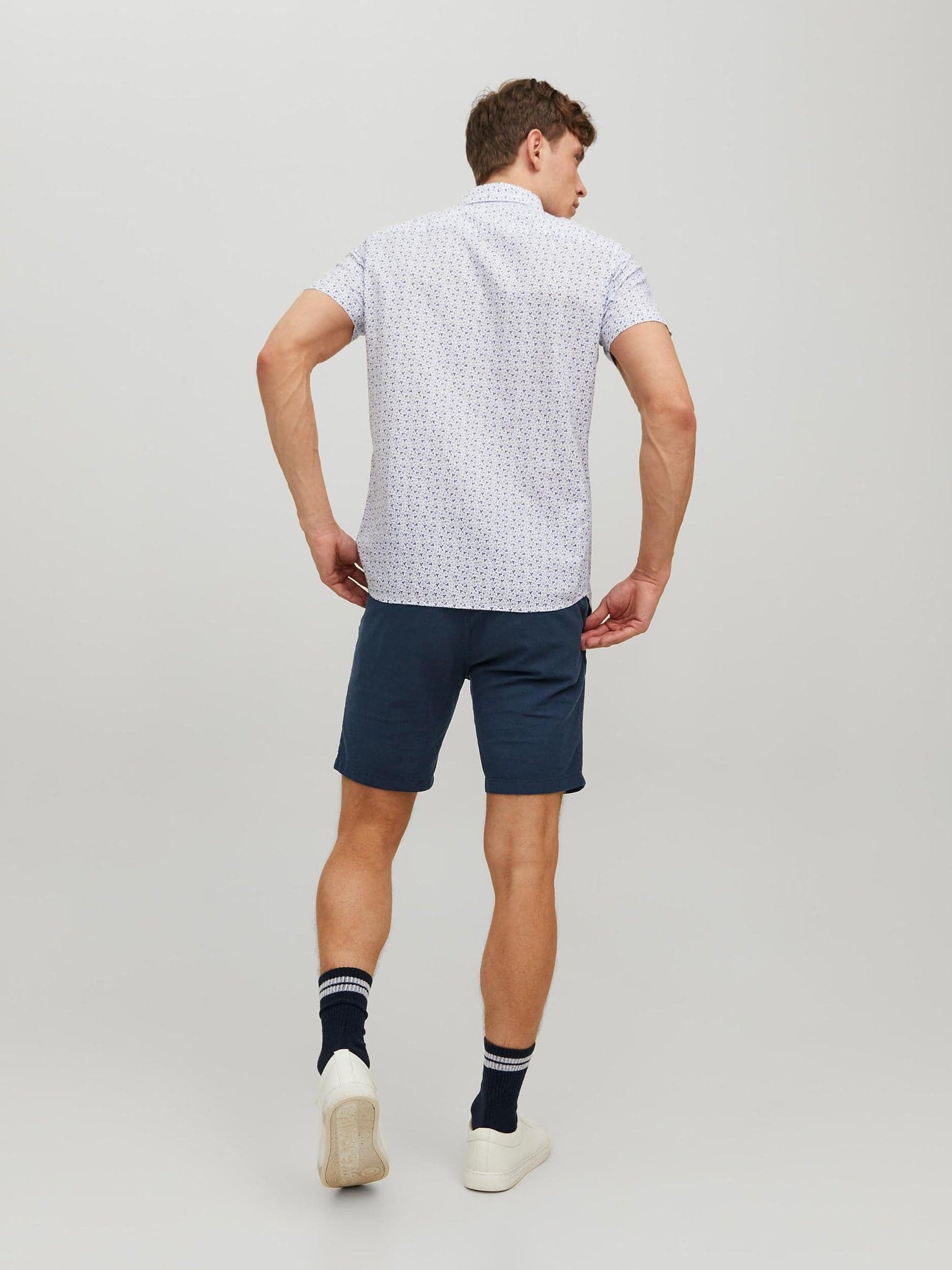 Ανδρική βερμούδα JPSTDAVE JJLINEN SHORTS 12229629 | 12229629