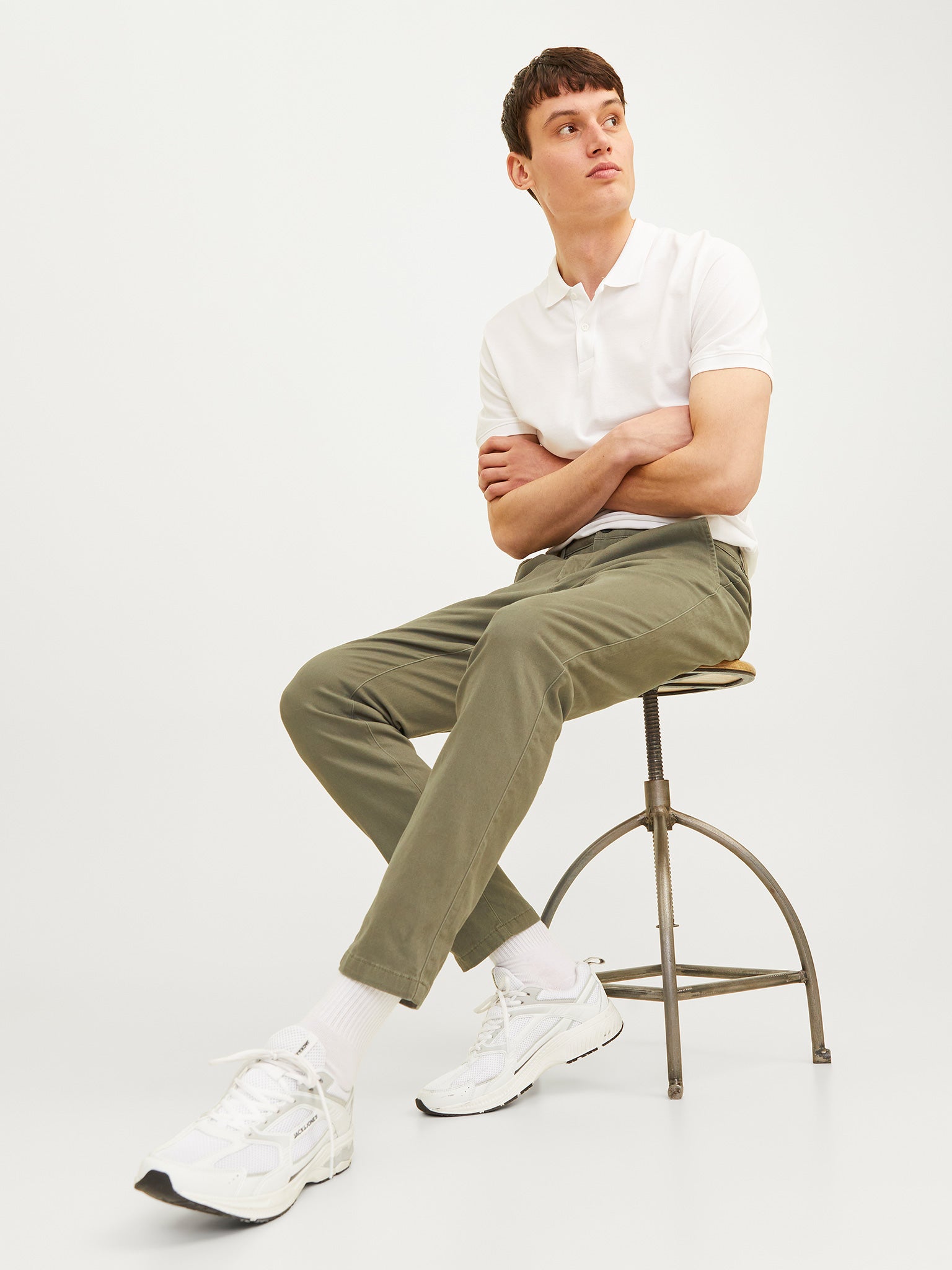 Ανδρικό παντελόνι slim fit JPSTMARCO JJDAVE NOOS 12174152 | 12174152