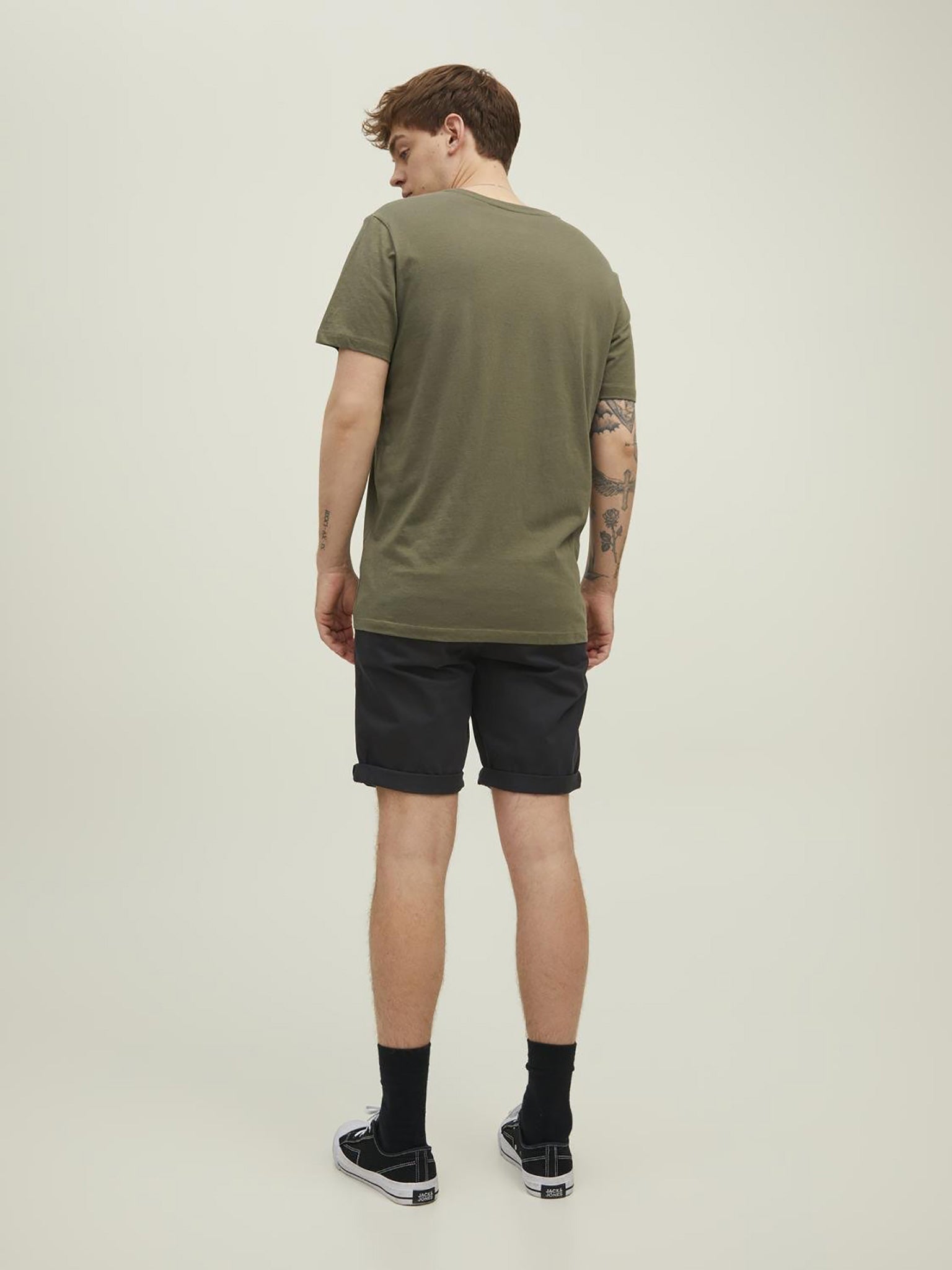 Ανδρική καπαρντινέ βερμούδα chinos JPSTBOWIE JJSHORTS SOLID SN 12165604 | 12165604