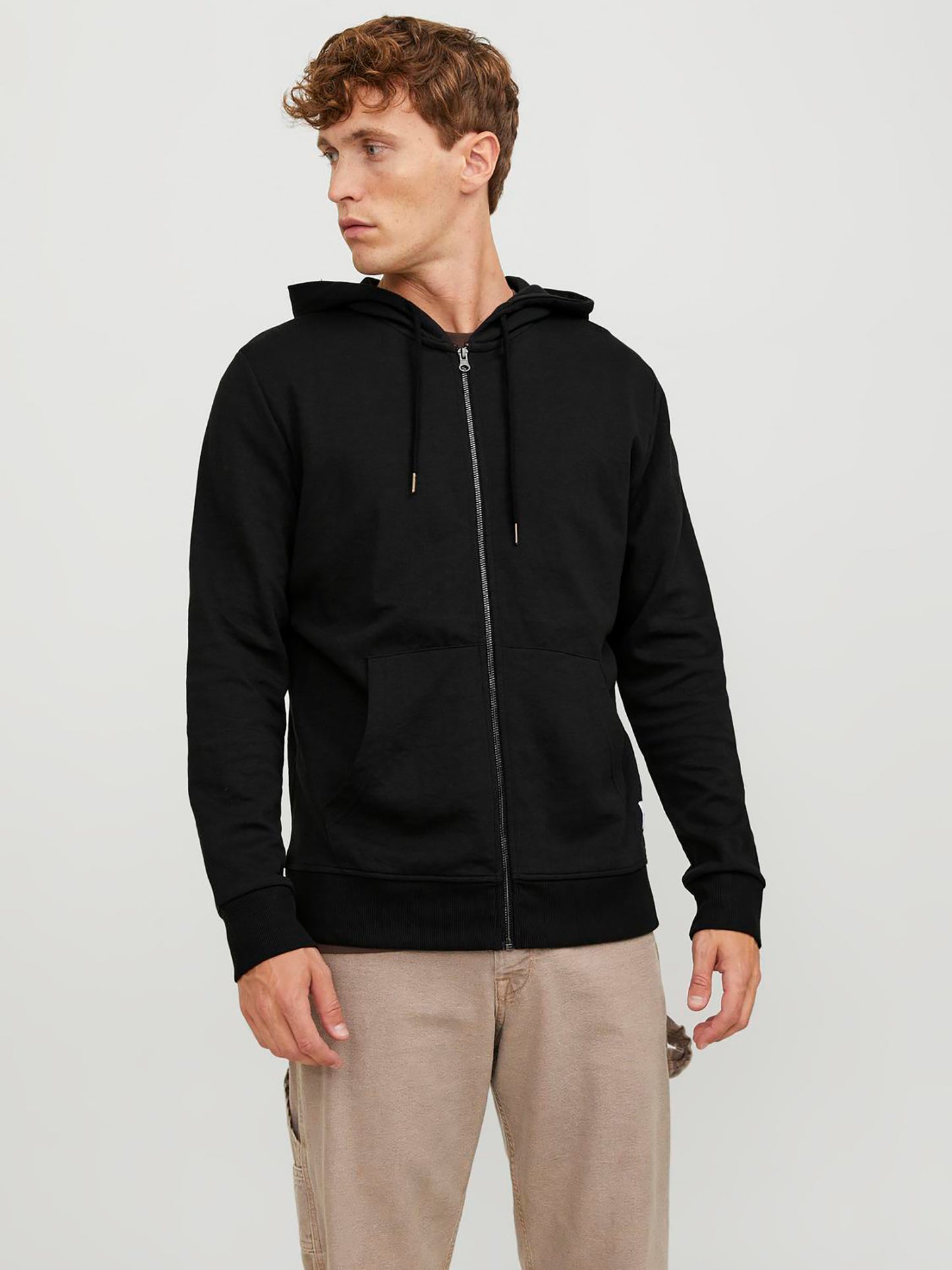 Ανδρική ζακέτα Plain Zip hoodie 12181901 | 12181901