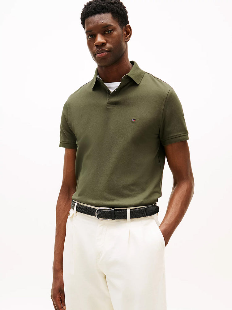 1985 COLLECTION FLAG EMBROIDERY REGULAR FIT POLO MW0MW17770RBN | MW0MW17770RBN