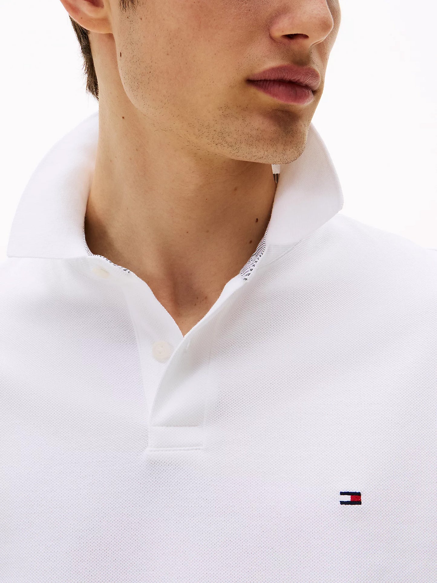 1985 COLLECTION FLAG EMBROIDERY REGULAR FIT POLO MW0MW17770YBR | MW0MW17770YBR
