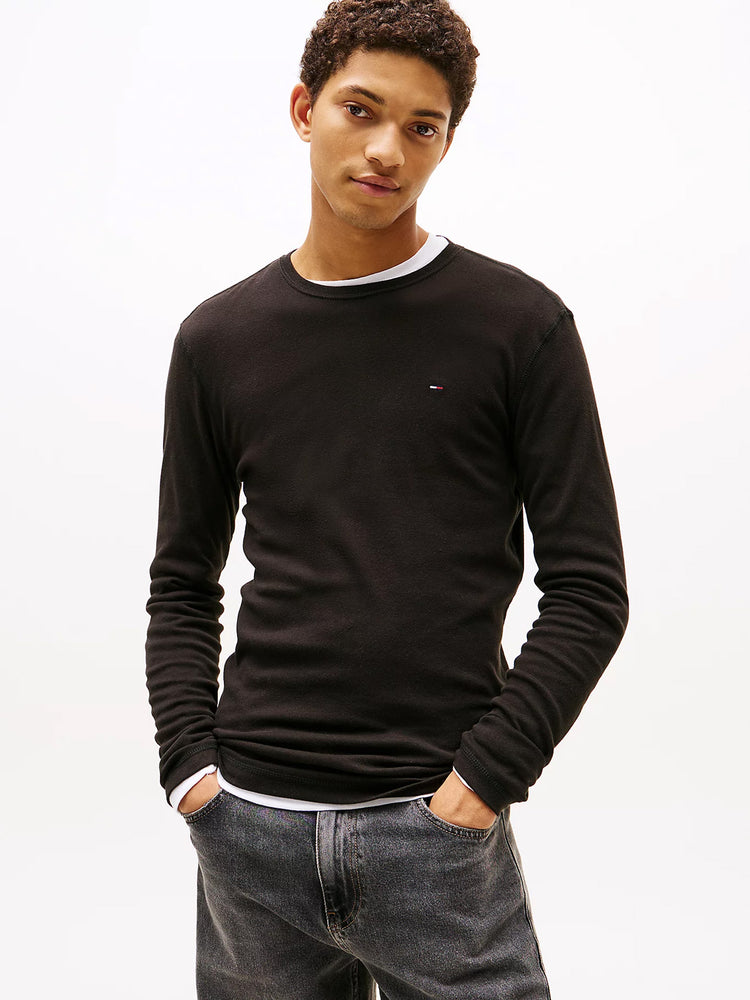 Ανδρική μπλούζα TJM ORIGINAL RIB LONGSLEEVE TEE DM0DM04409078 | DM0DM04409078
