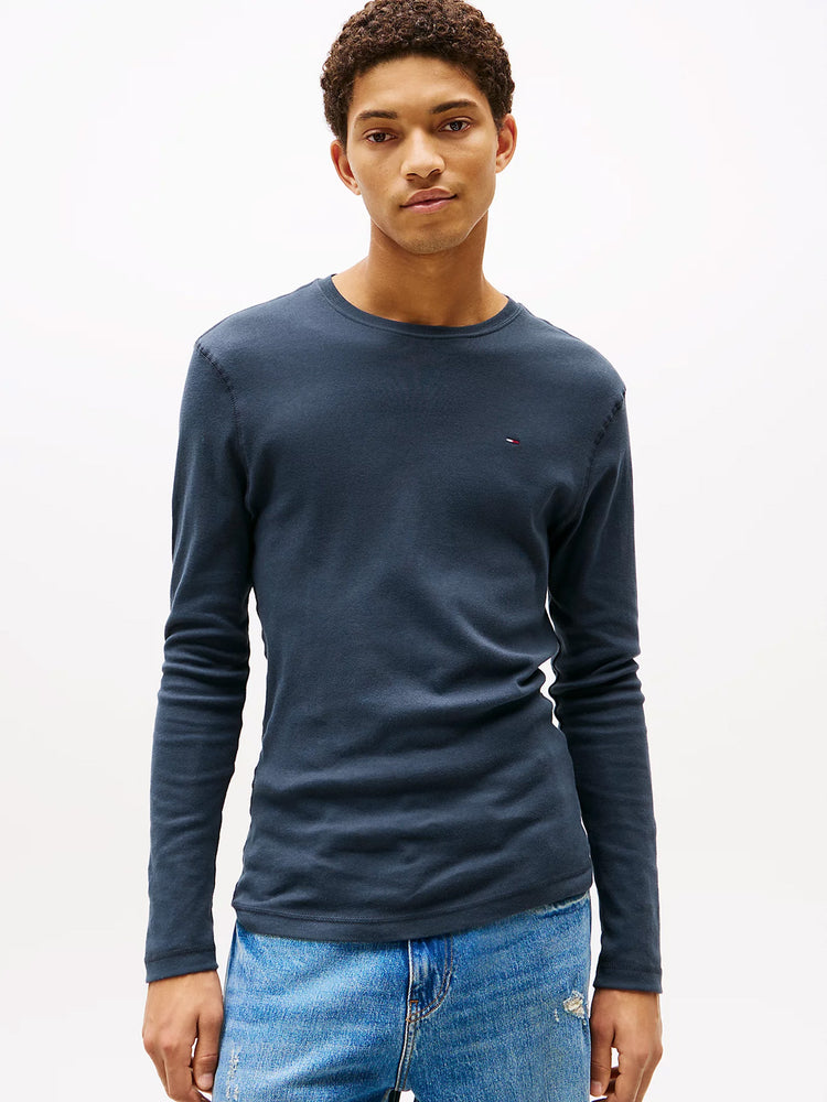 Ανδρική μπλούζα TJM ORIGINAL RIB LONGSLEEVE TEE DM0DM04409002 | DM0DM04409002
