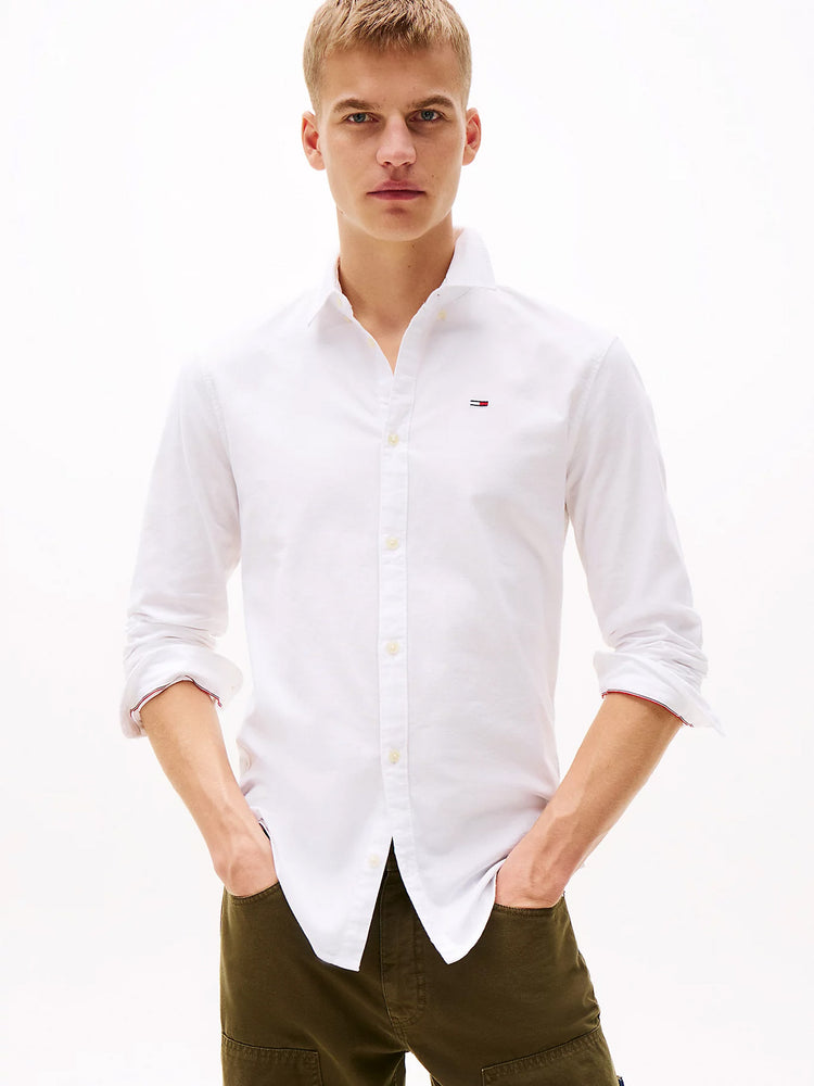 Ανδρικό πουκάμισο TJM SLIM STRETCH OXFORD SHIRT DM0DM09594YBR | DM0DM09594YBR