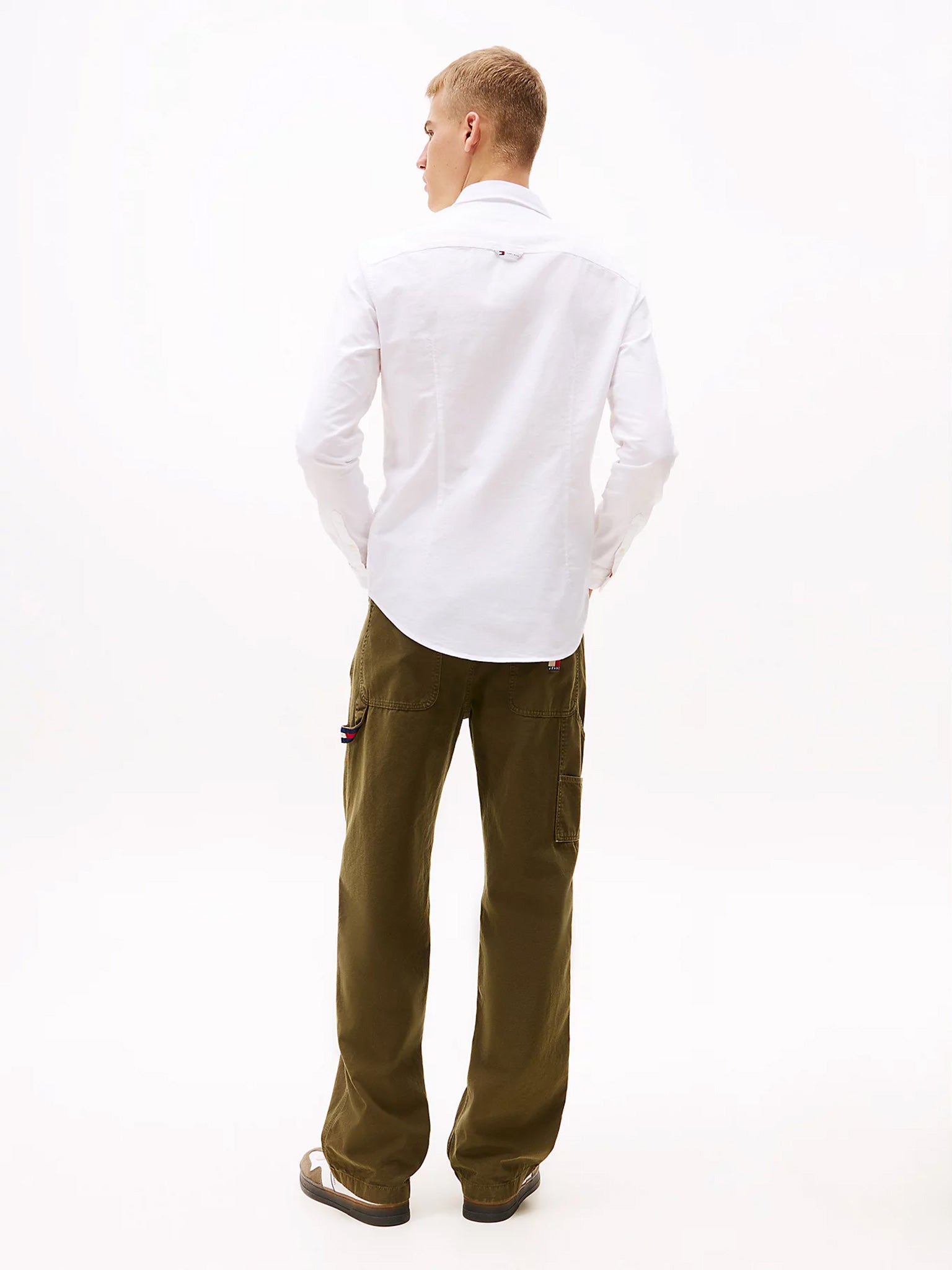 Ανδρικό πουκάμισο TJM SLIM STRETCH OXFORD SHIRT DM0DM09594YBR | DM0DM09594YBR
